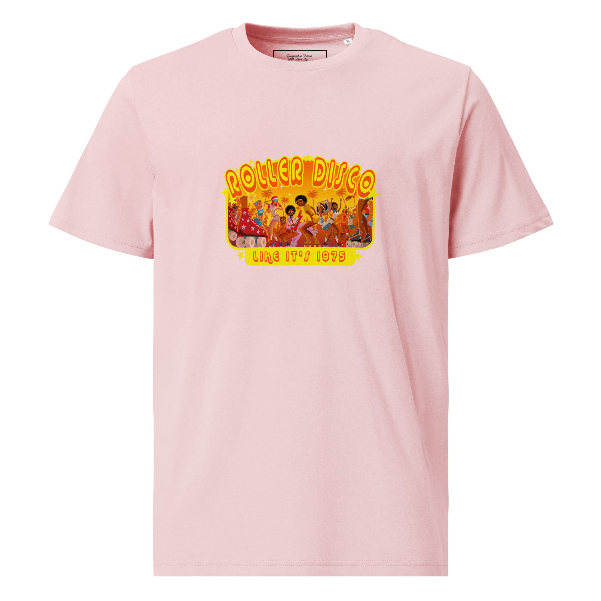 T-shirt unisexe en coton biologique Roller Disco 1975