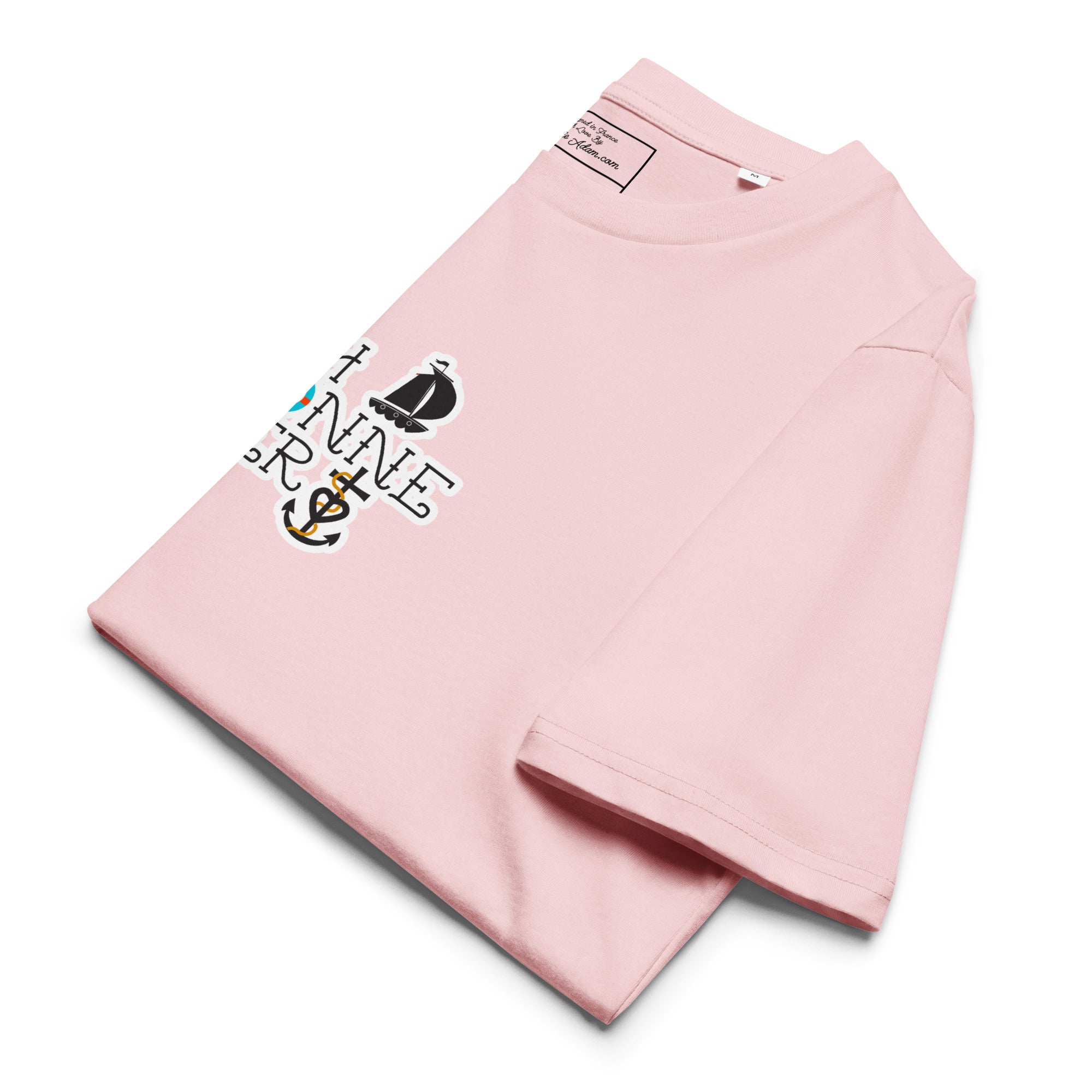 T-shirt unisexe en coton biologique Oh Bonne Mer 3 sur couleurs claires