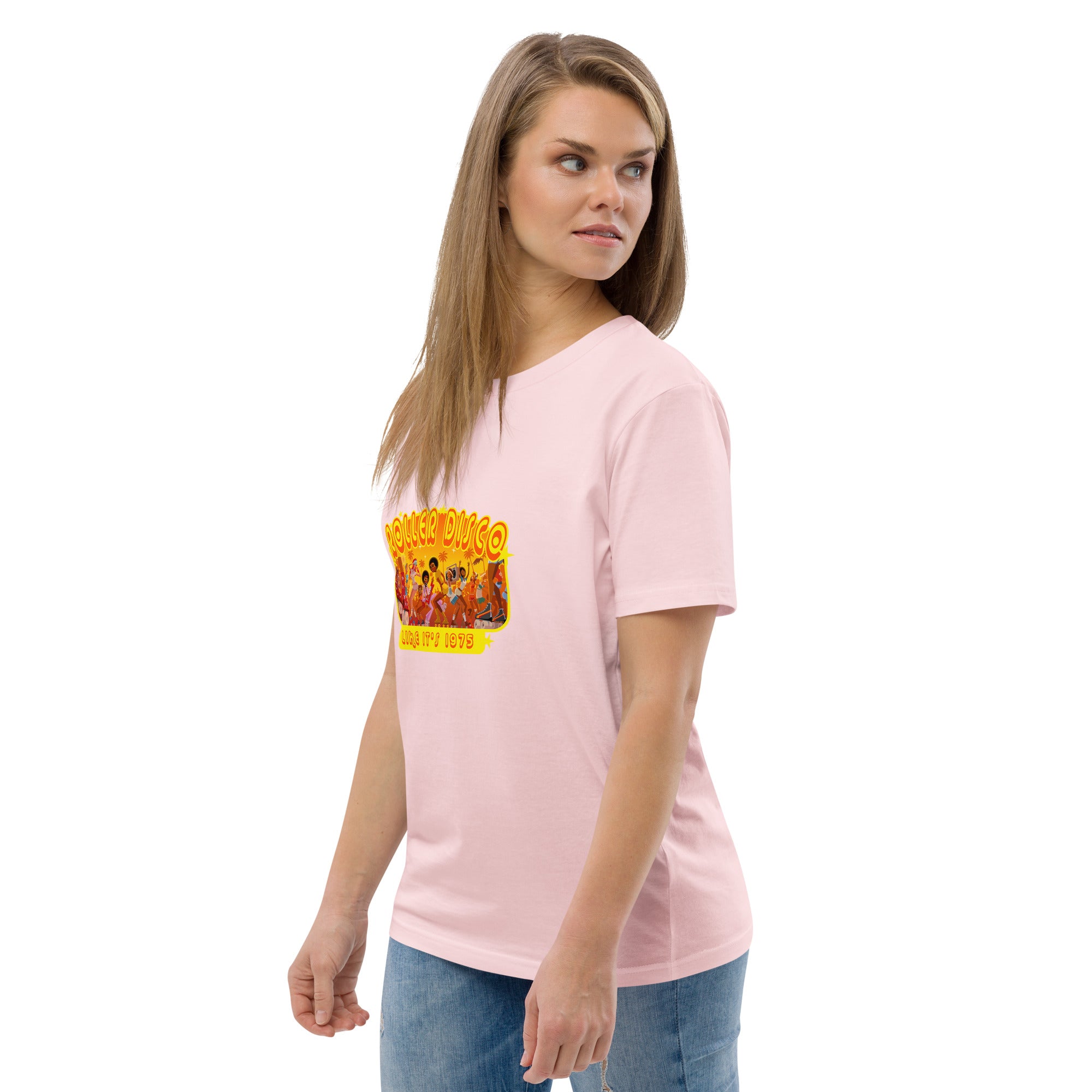 T-shirt unisexe en coton biologique Roller Disco 1975