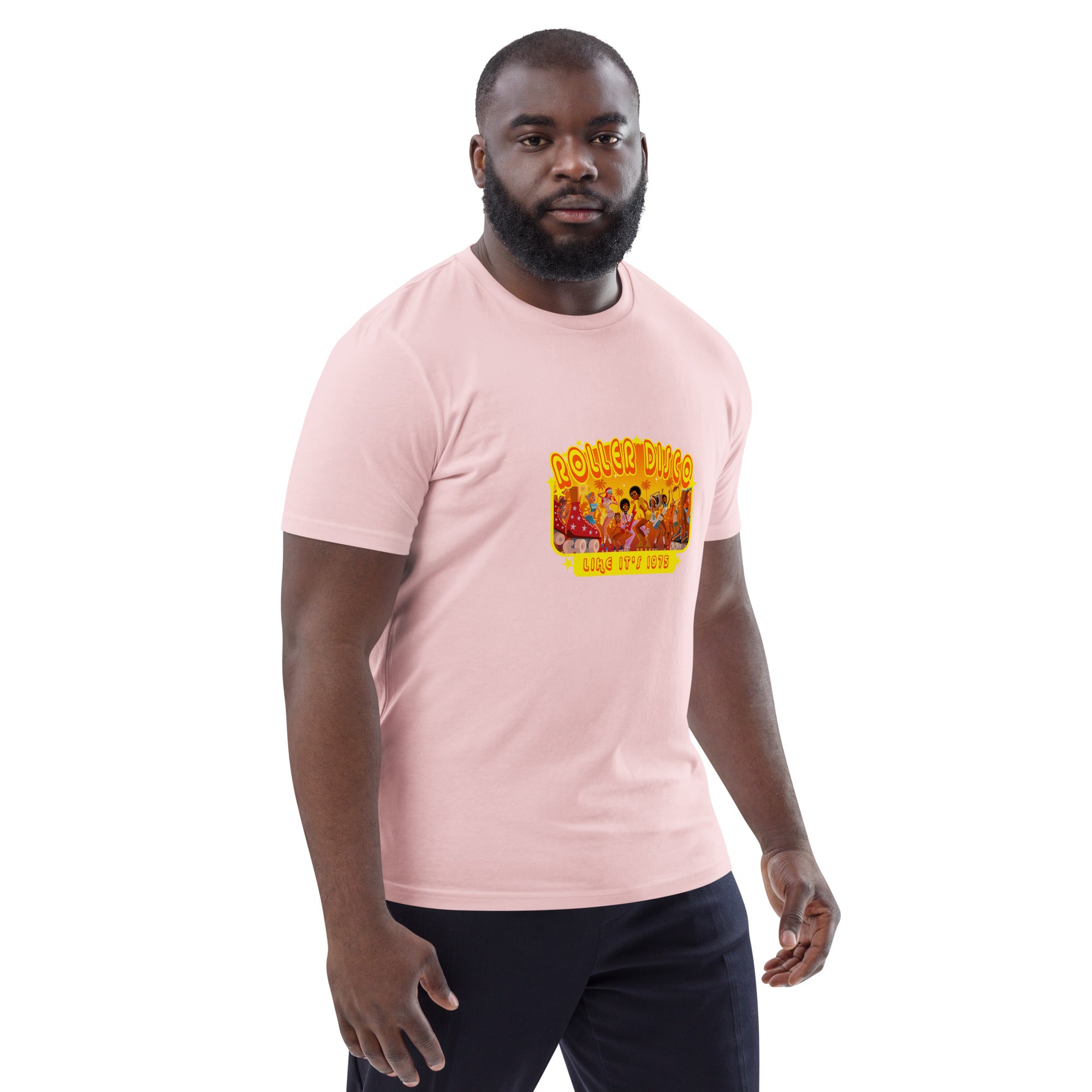 T-shirt unisexe en coton biologique Roller Disco 1975