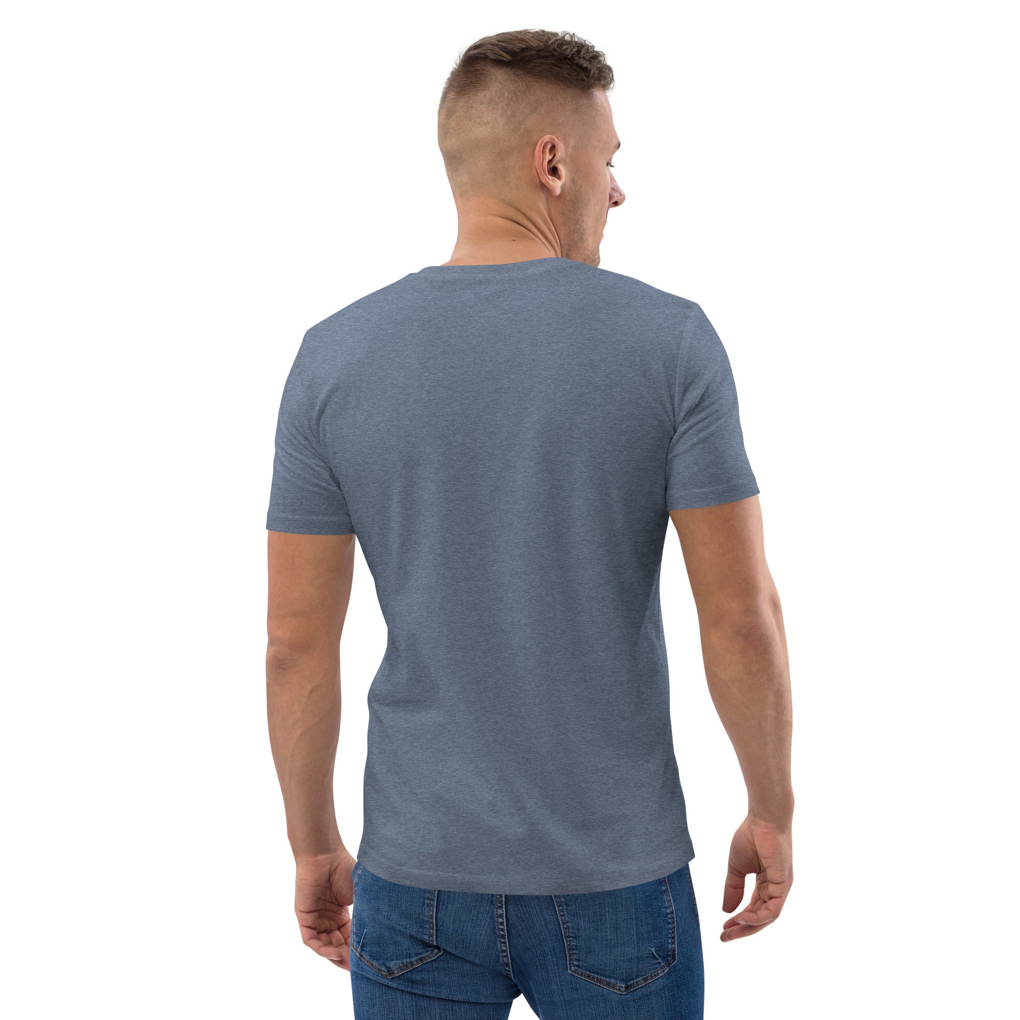 Unisex organic cotton t-shirt Ski Bum embroidered pattern