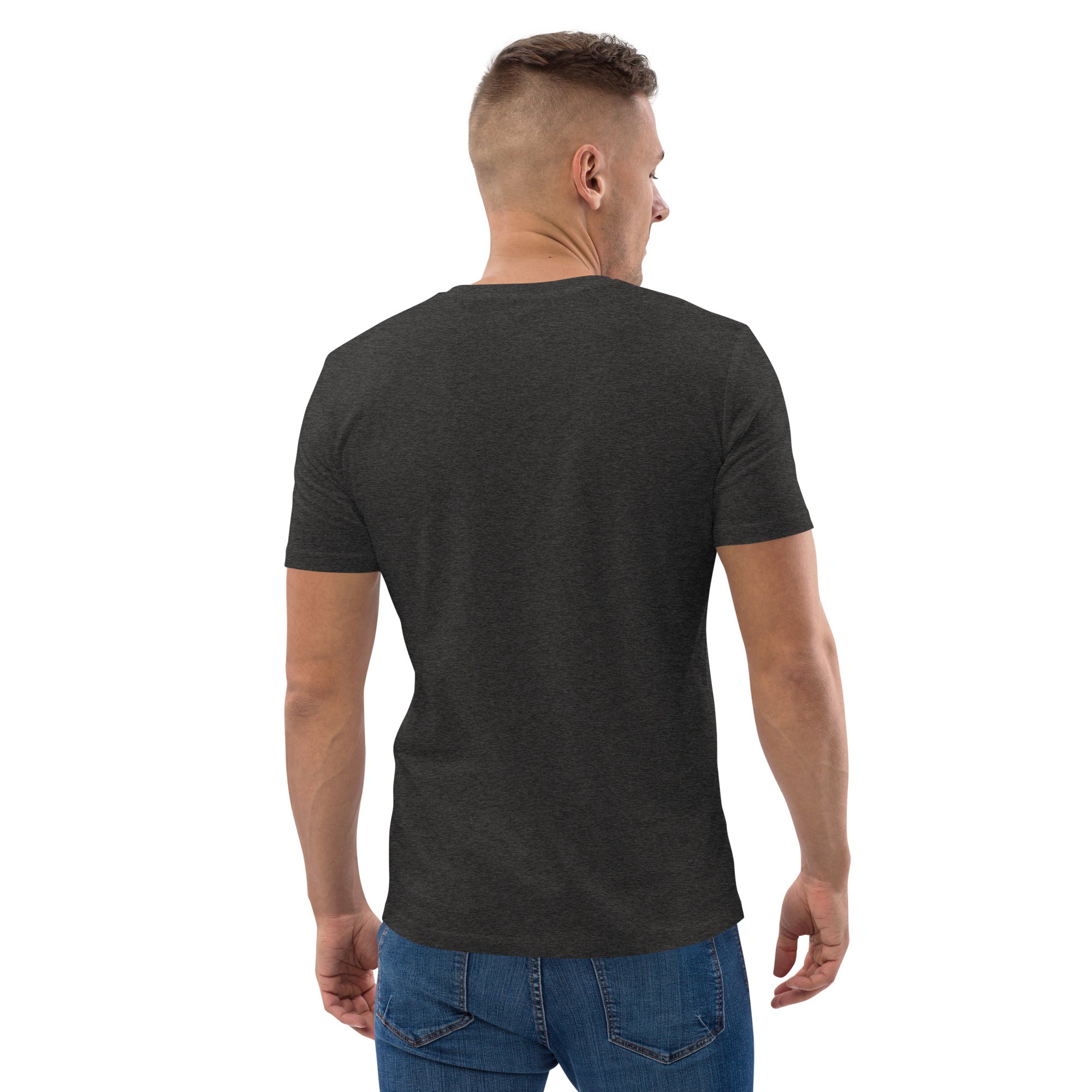 Unisex organic cotton t-shirt Ski Bum embroidered pattern