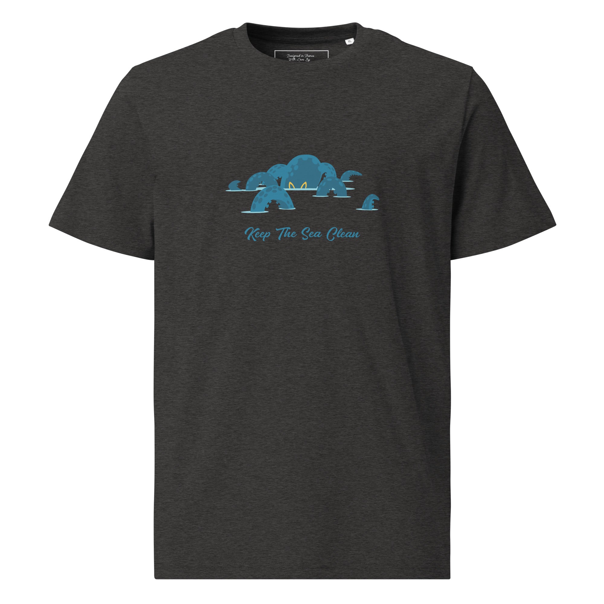 Unisex organic cotton t-shirt Octopus Blue
