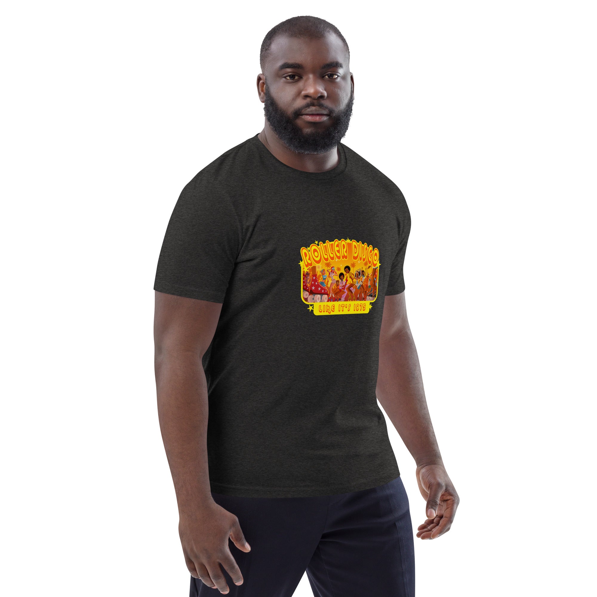 T-shirt unisexe en coton biologique Roller Disco 1975
