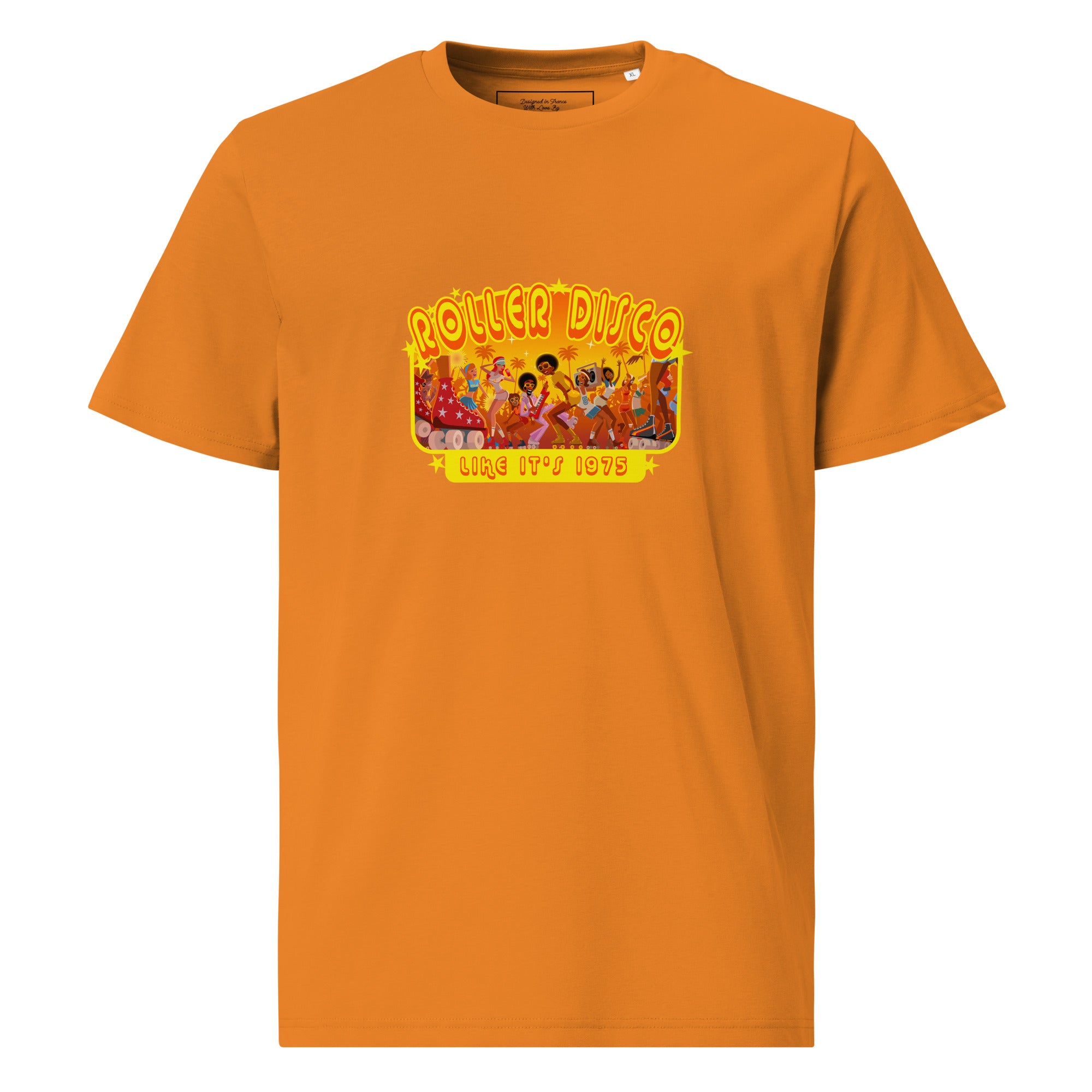 T-shirt unisexe en coton biologique Roller Disco 1975