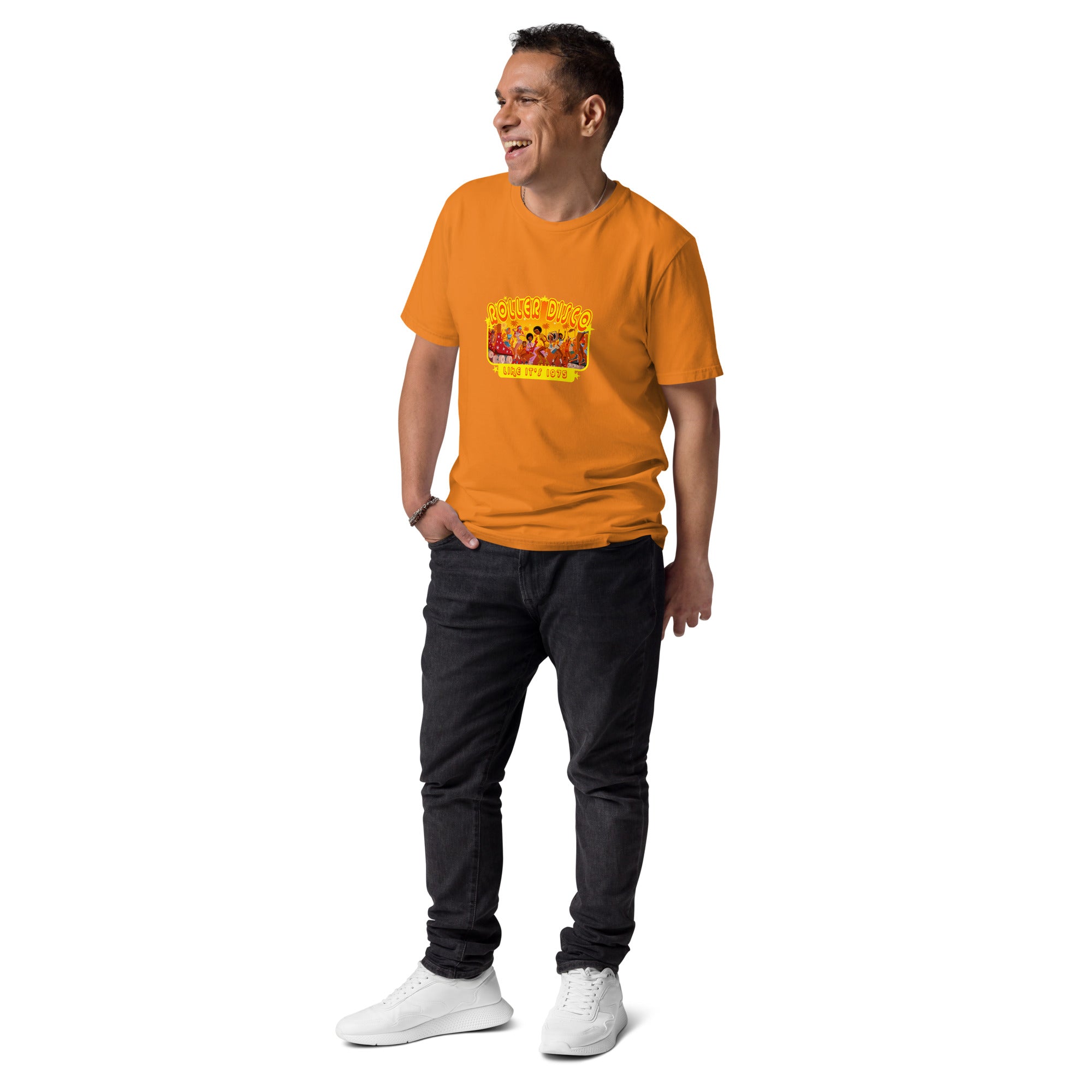 T-shirt unisexe en coton biologique Roller Disco 1975