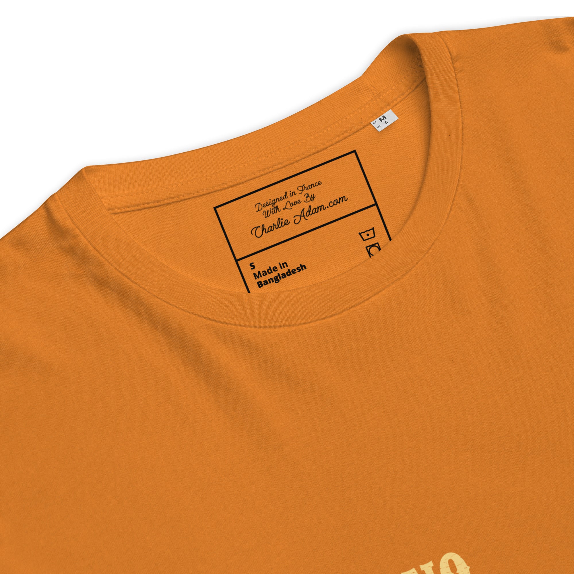 T-shirt unisexe en coton biologique No Skiboots on Dancefloor texte clair