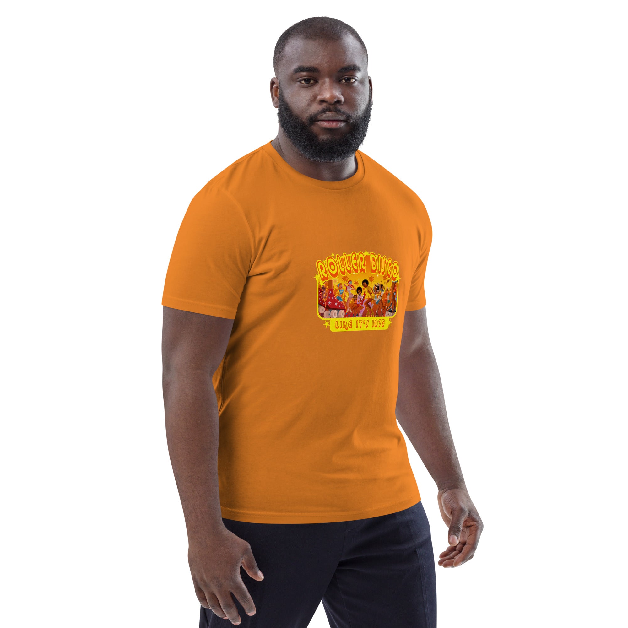T-shirt unisexe en coton biologique Roller Disco 1975
