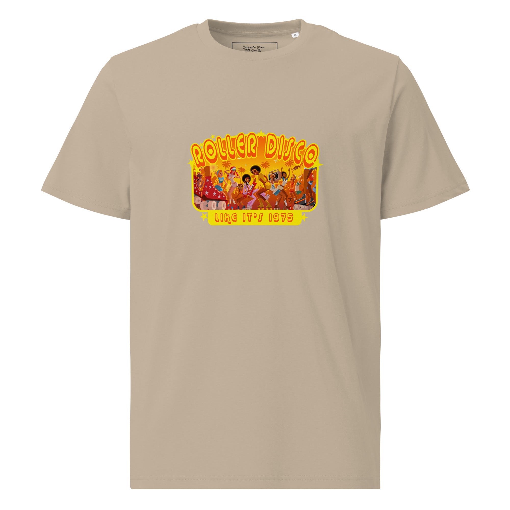 T-shirt unisexe en coton biologique Roller Disco 1975