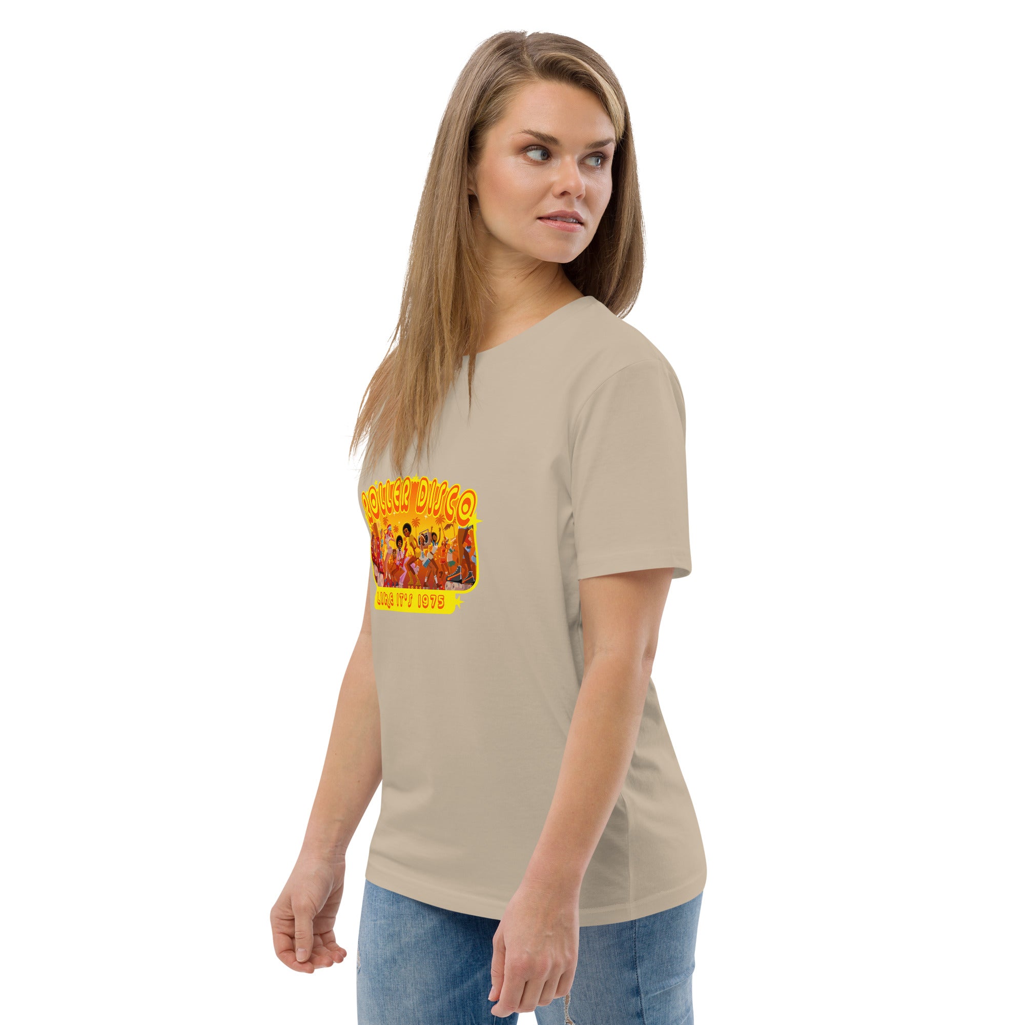 T-shirt unisexe en coton biologique Roller Disco 1975