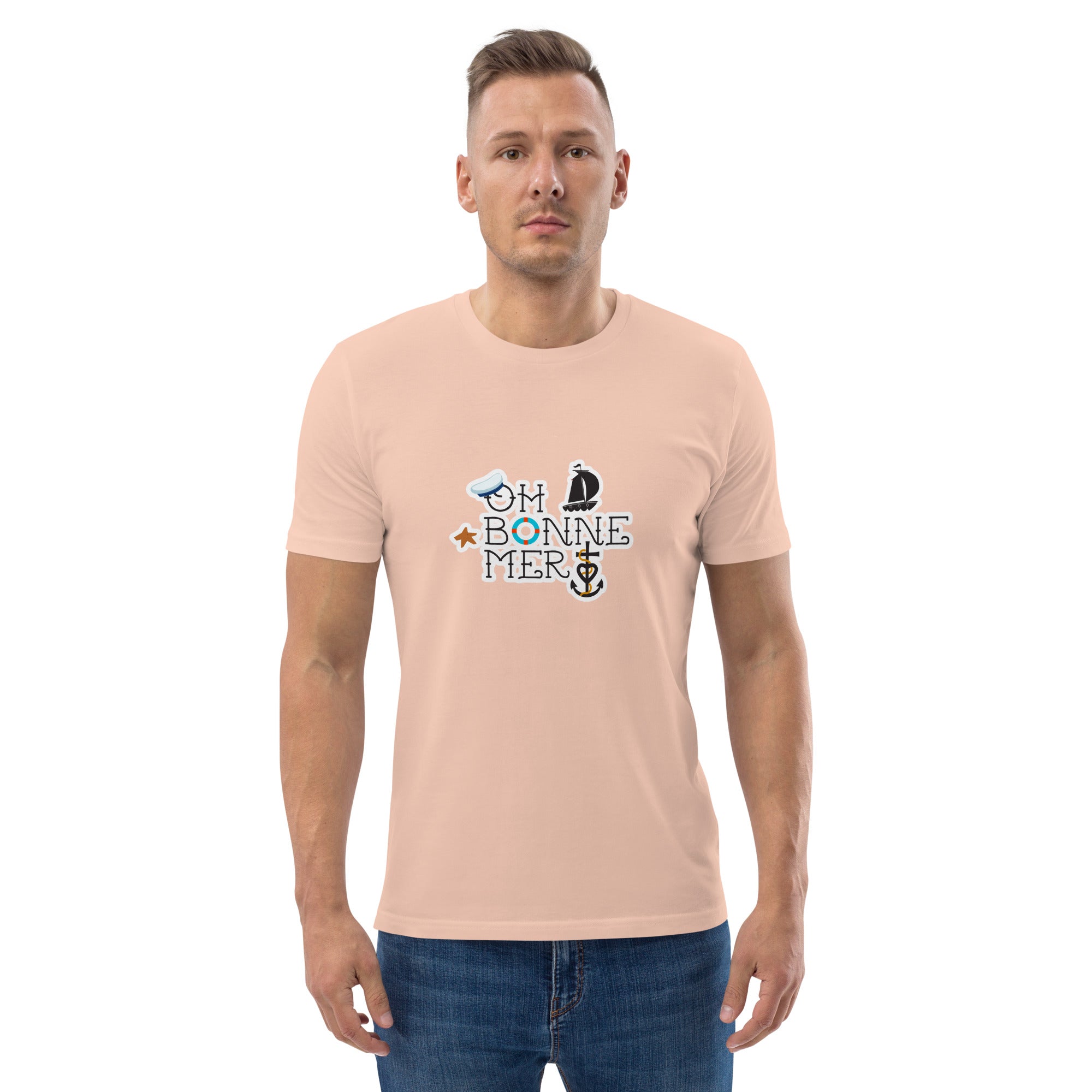 T-shirt unisexe en coton biologique Oh Bonne Mer 3 sur couleurs claires