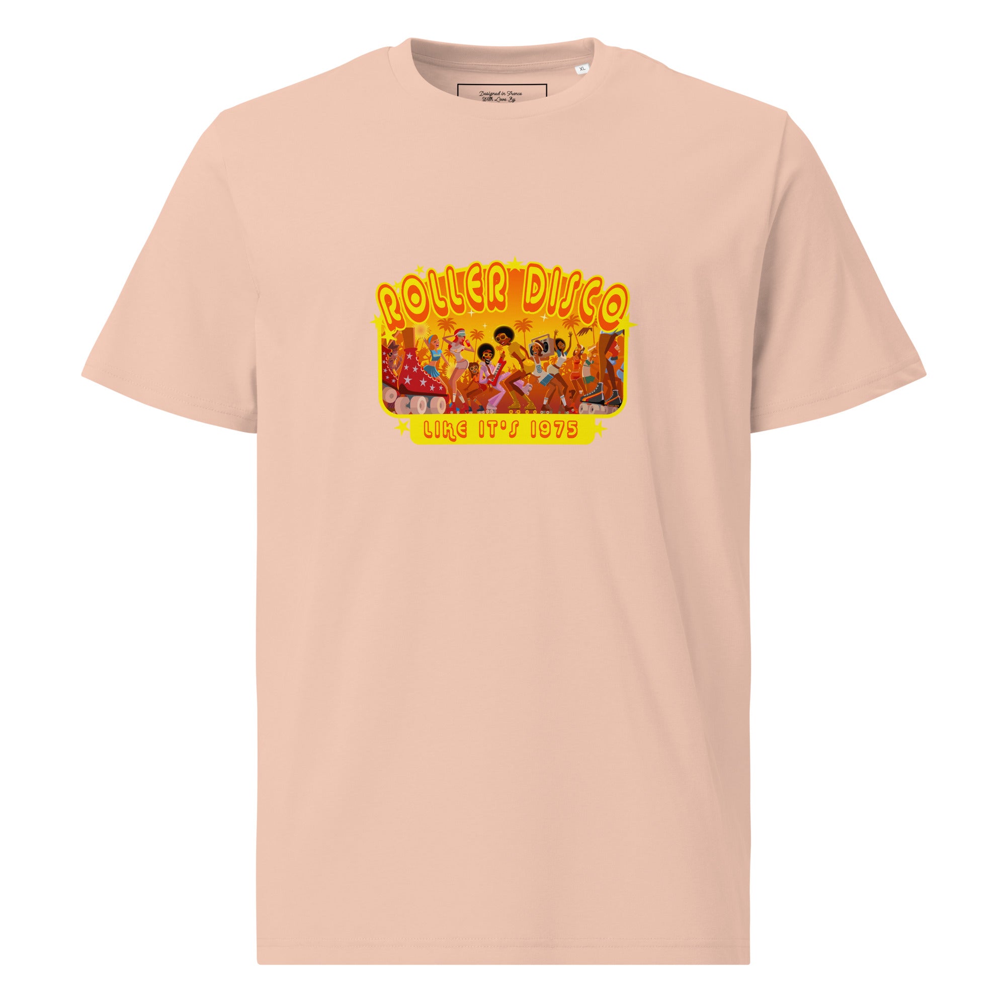 T-shirt unisexe en coton biologique Roller Disco 1975
