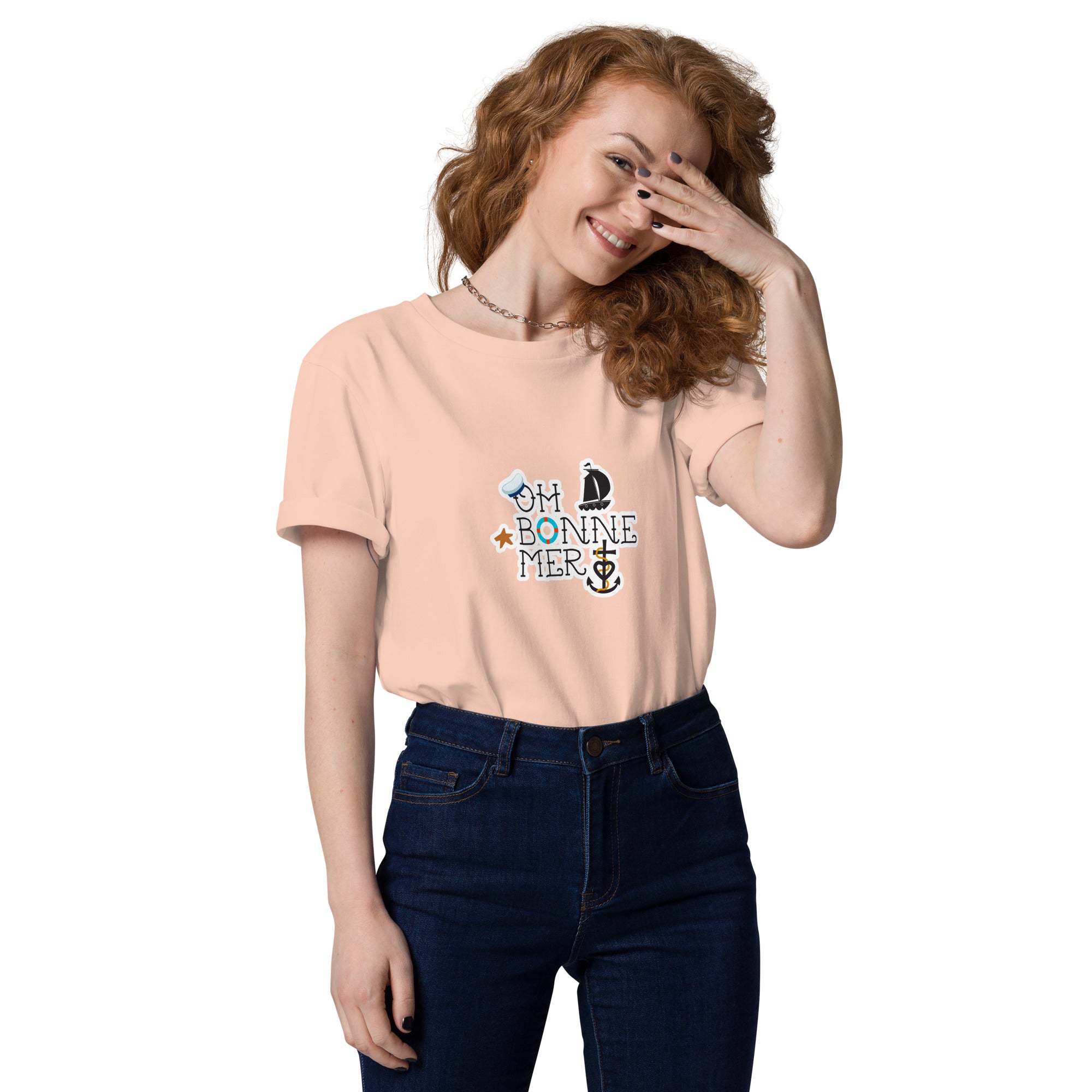 T-shirt unisexe en coton biologique Oh Bonne Mer 3 sur couleurs claires