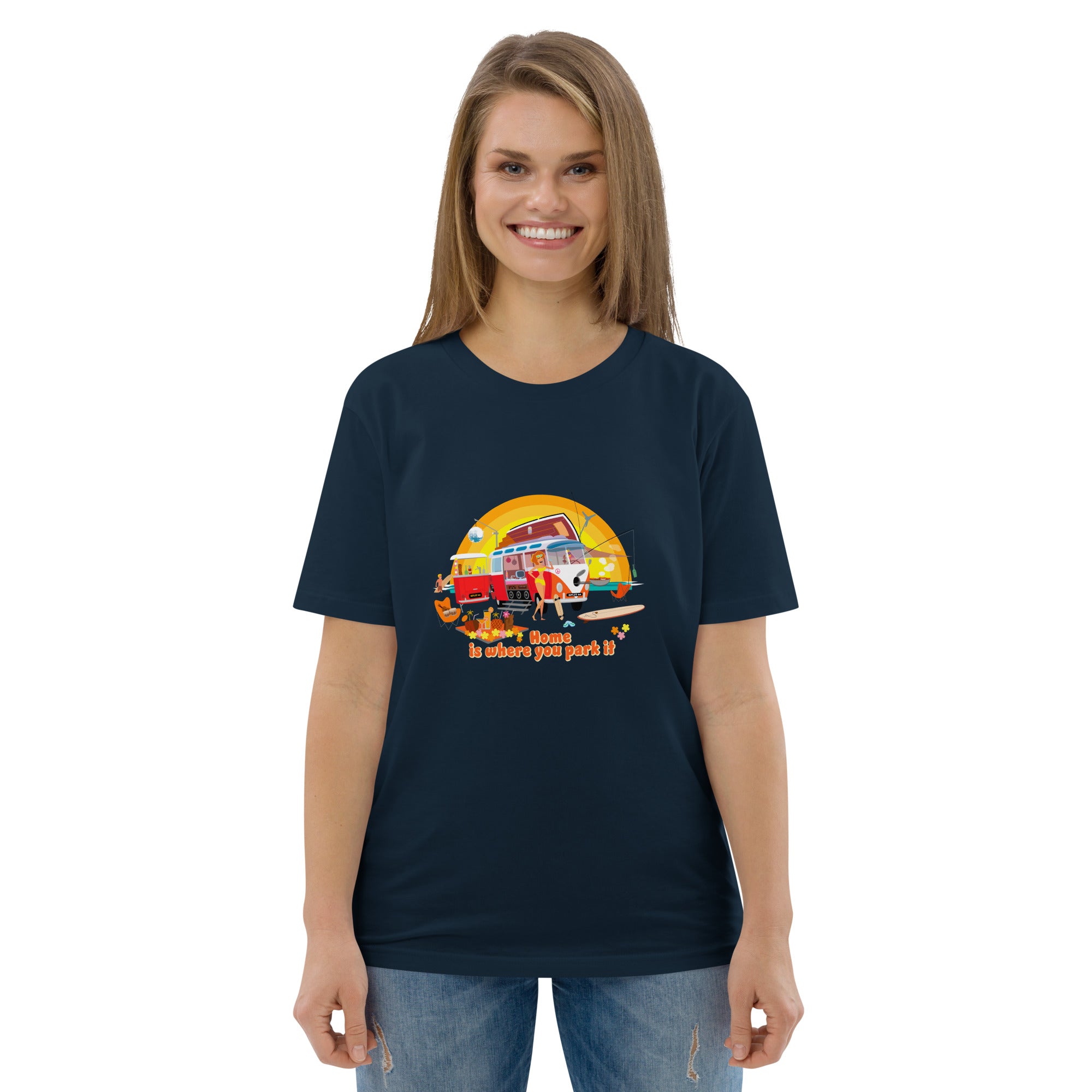 Unisex organic cotton t-shirt Ultra Combi on dark colors
