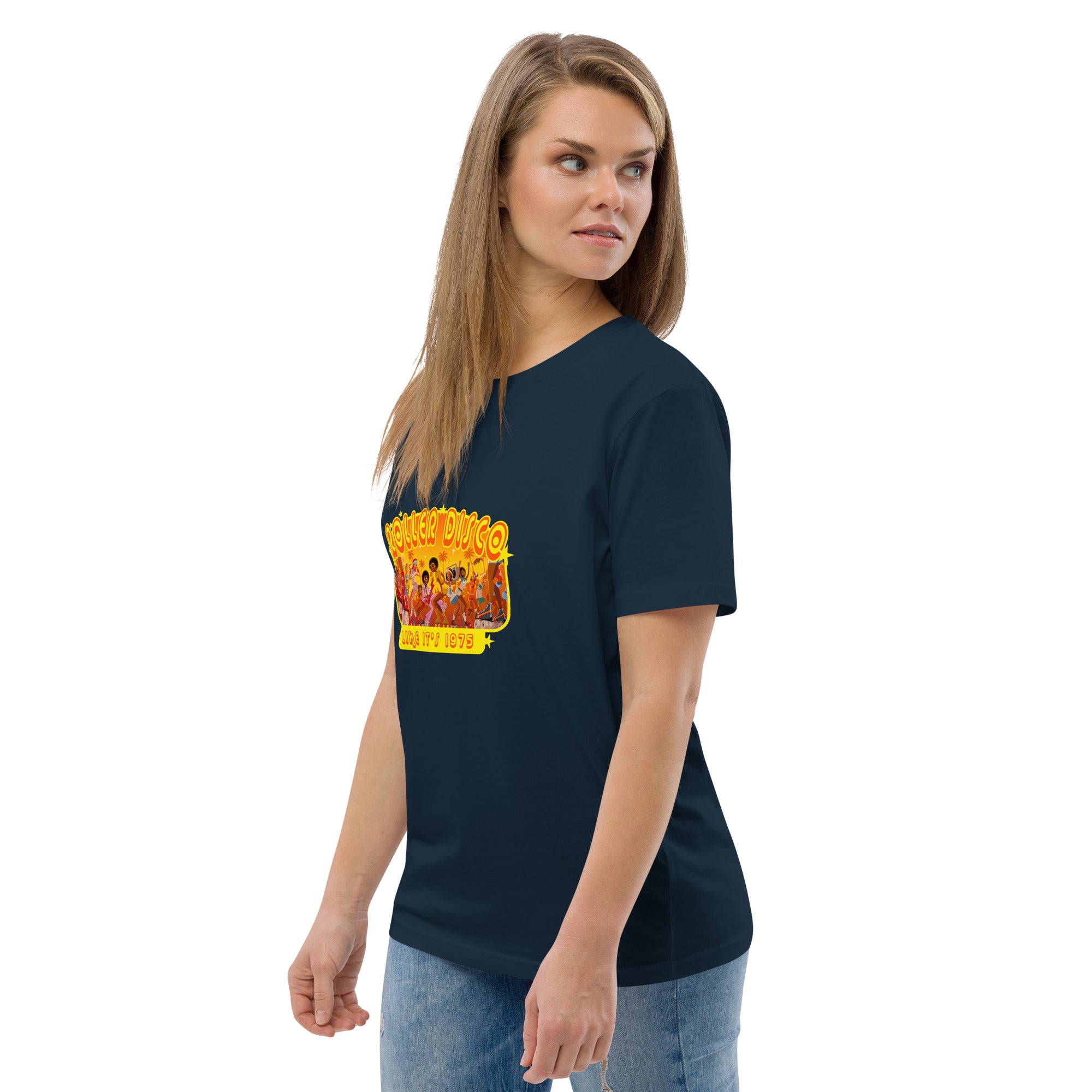 T-shirt unisexe en coton biologique Roller Disco 1975