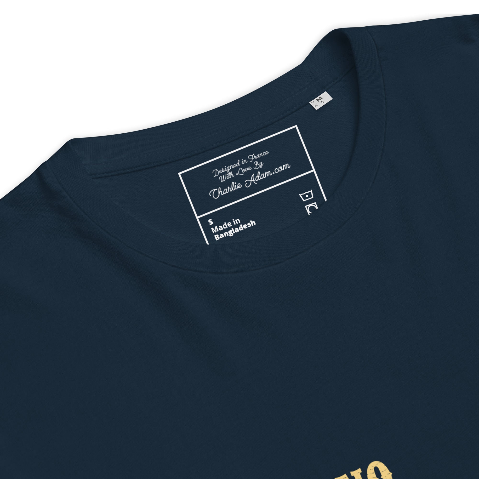 T-shirt unisexe en coton biologique No Skiboots on Dancefloor texte clair