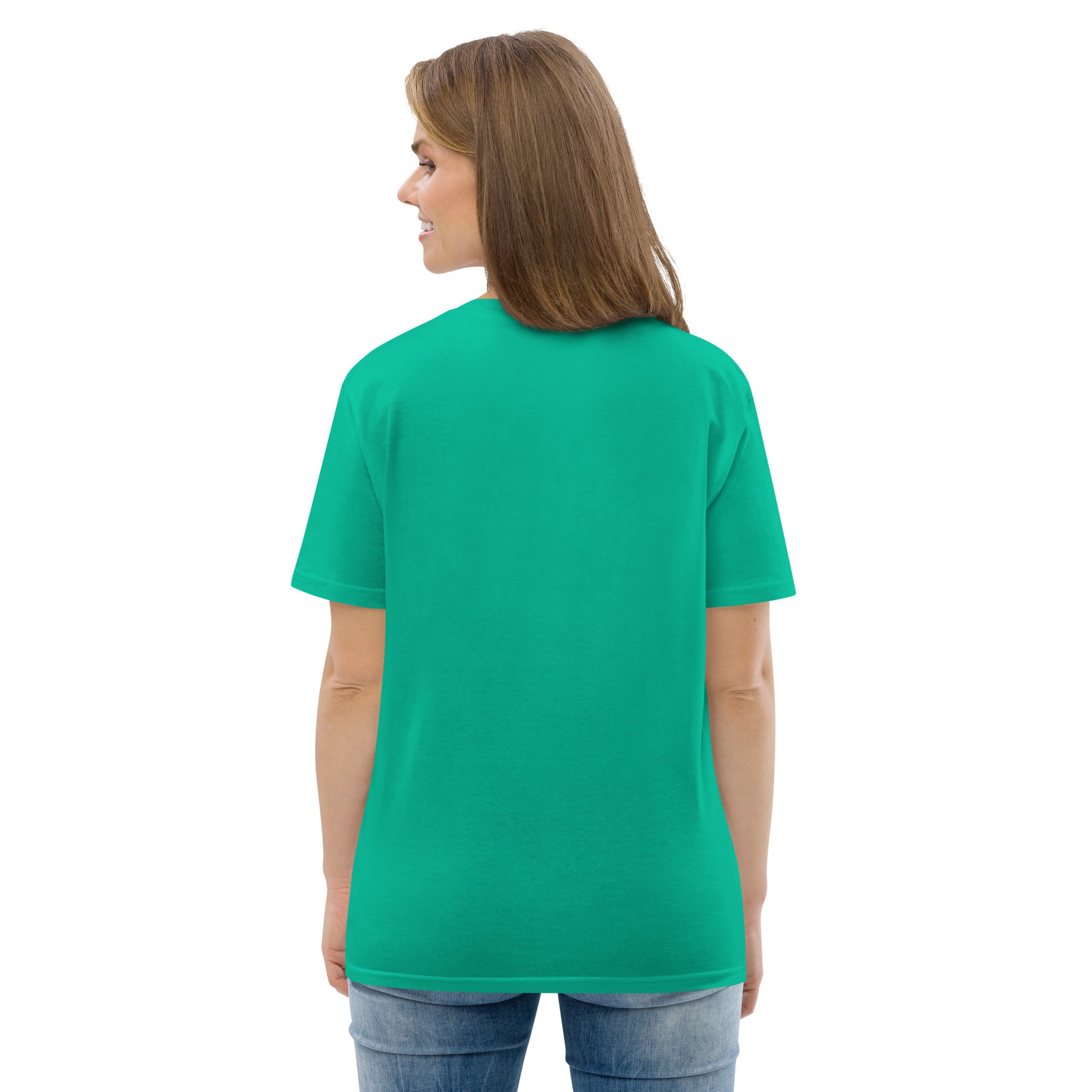 T-shirt unisexe en coton biologique Oh Bonne Mer 2 brodé sur couleurs vives
