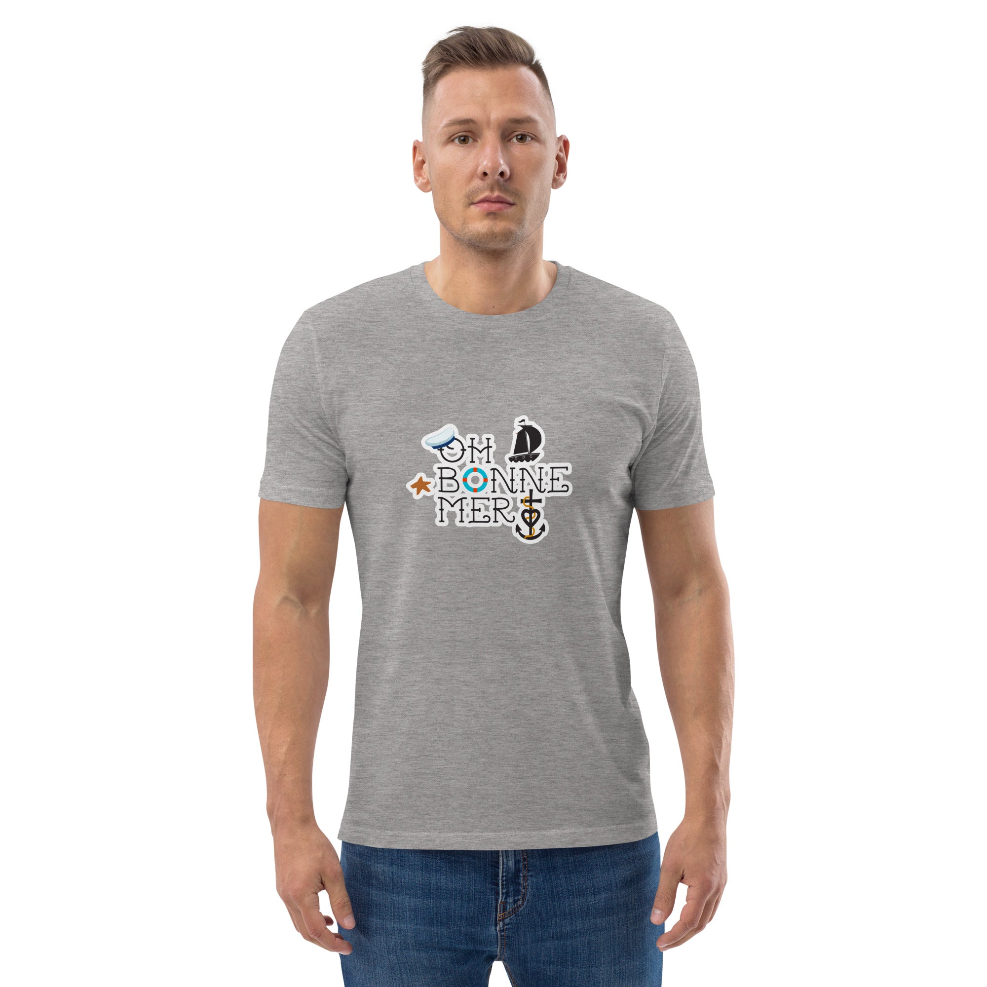 T-shirt unisexe en coton biologique Oh Bonne Mer 3 sur couleurs claires