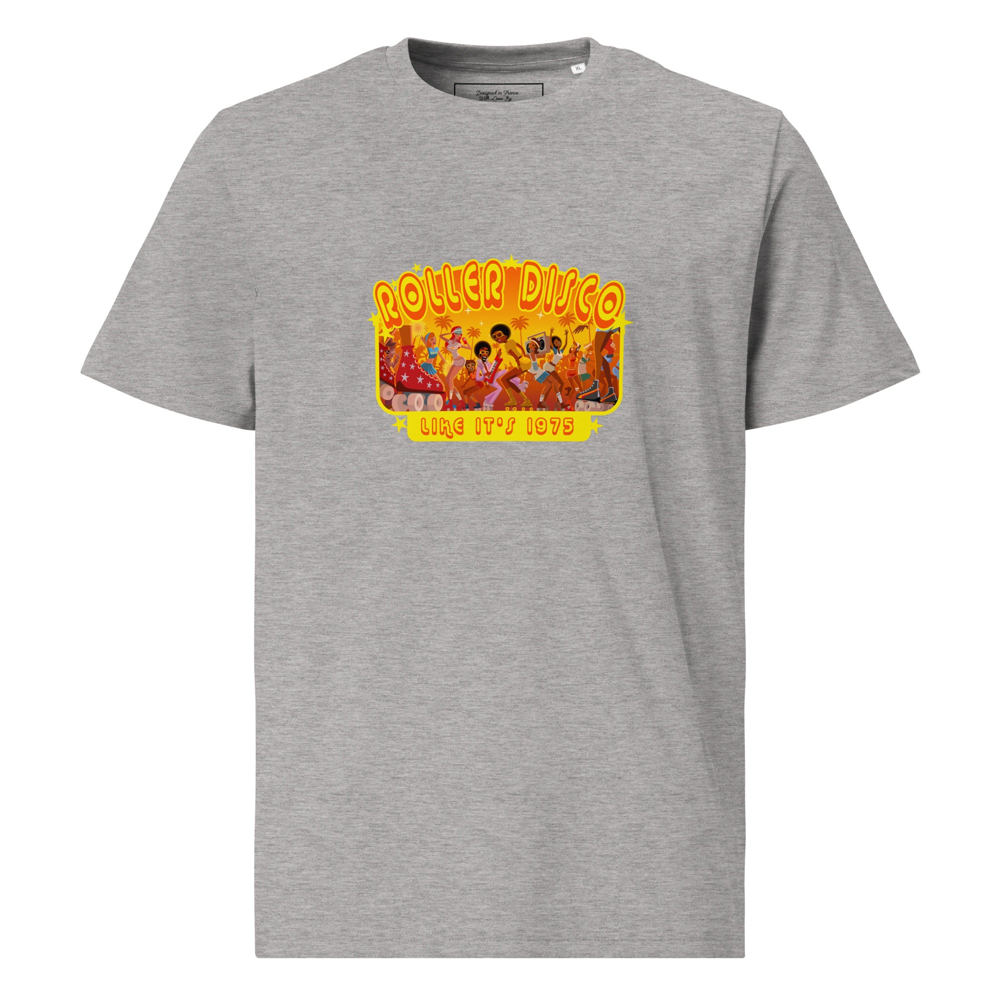 T-shirt unisexe en coton biologique Roller Disco 1975