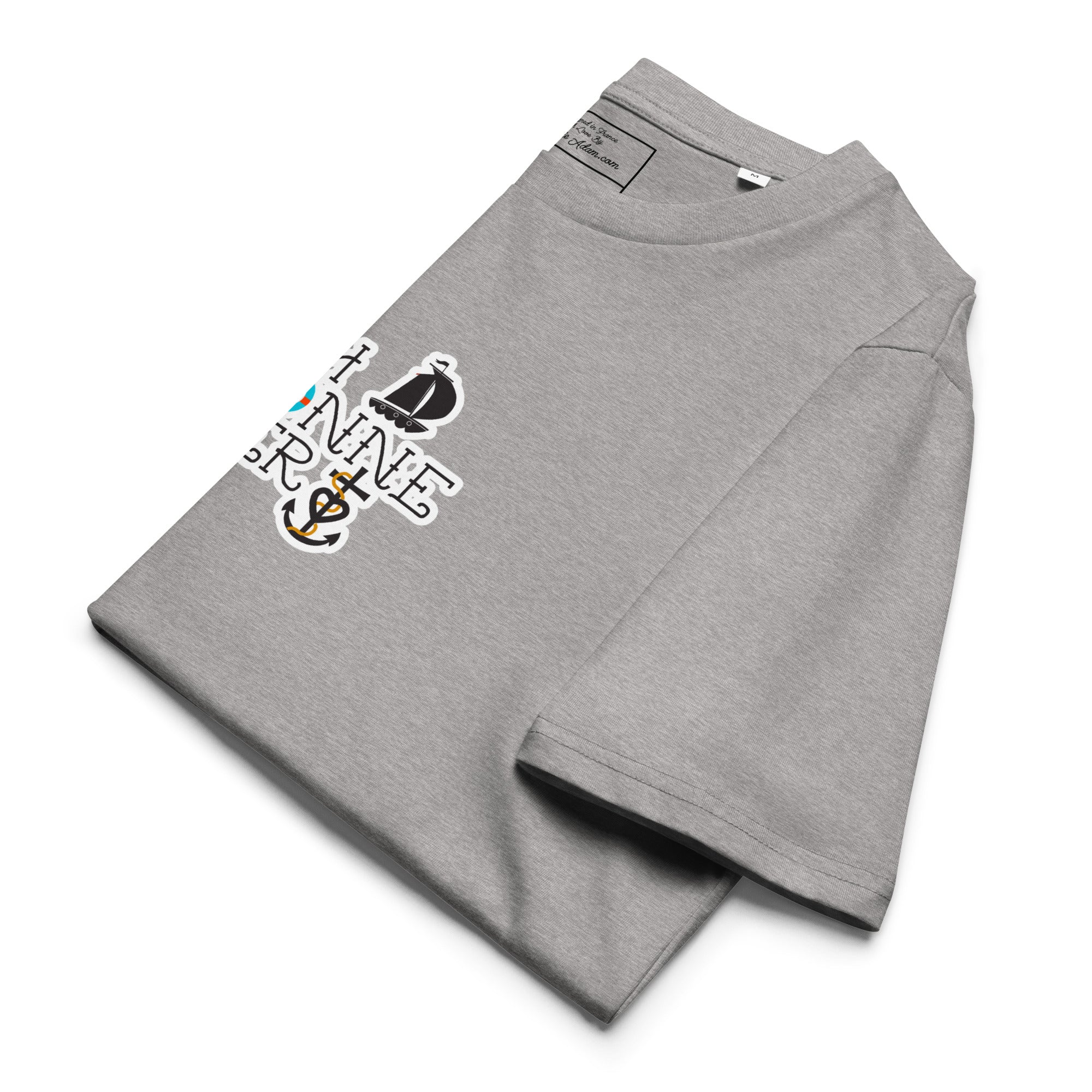 T-shirt unisexe en coton biologique Oh Bonne Mer 3 sur couleurs claires