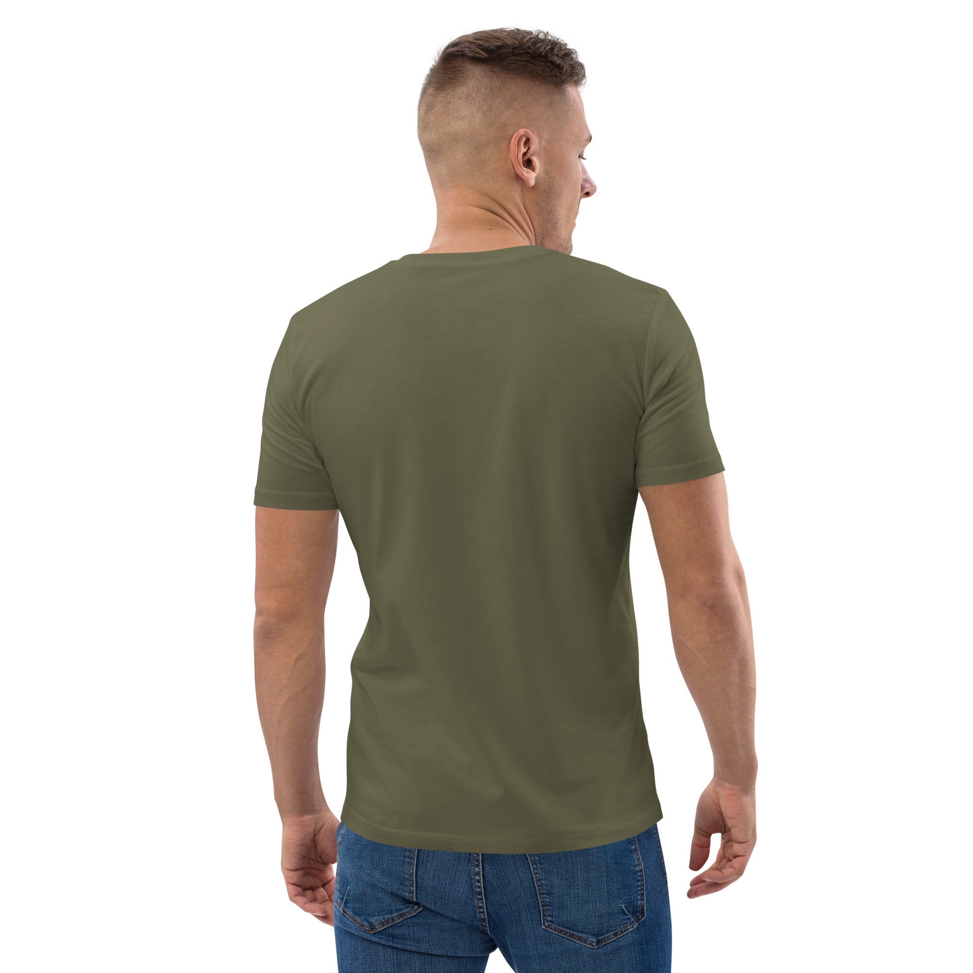 Unisex organic cotton t-shirt Ski Bum embroidered pattern