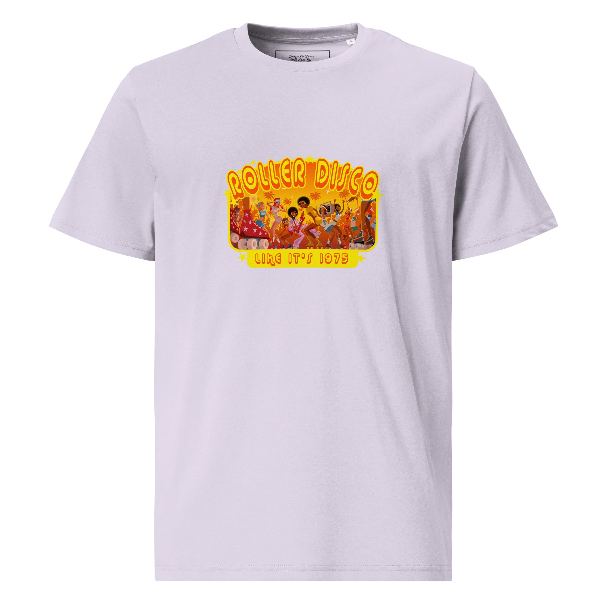 T-shirt unisexe en coton biologique Roller Disco 1975