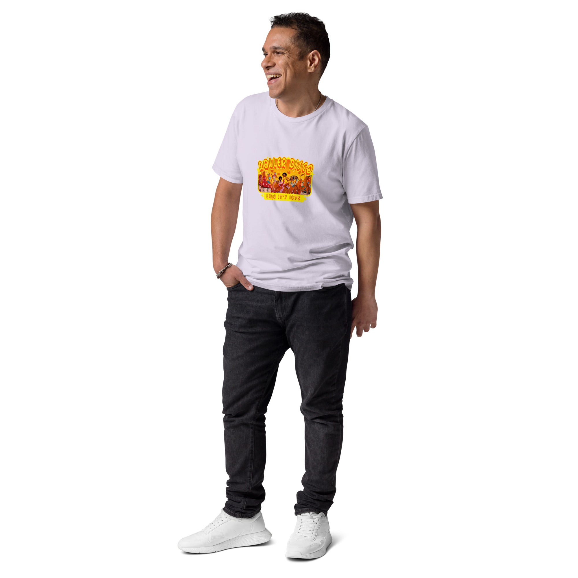 T-shirt unisexe en coton biologique Roller Disco 1975