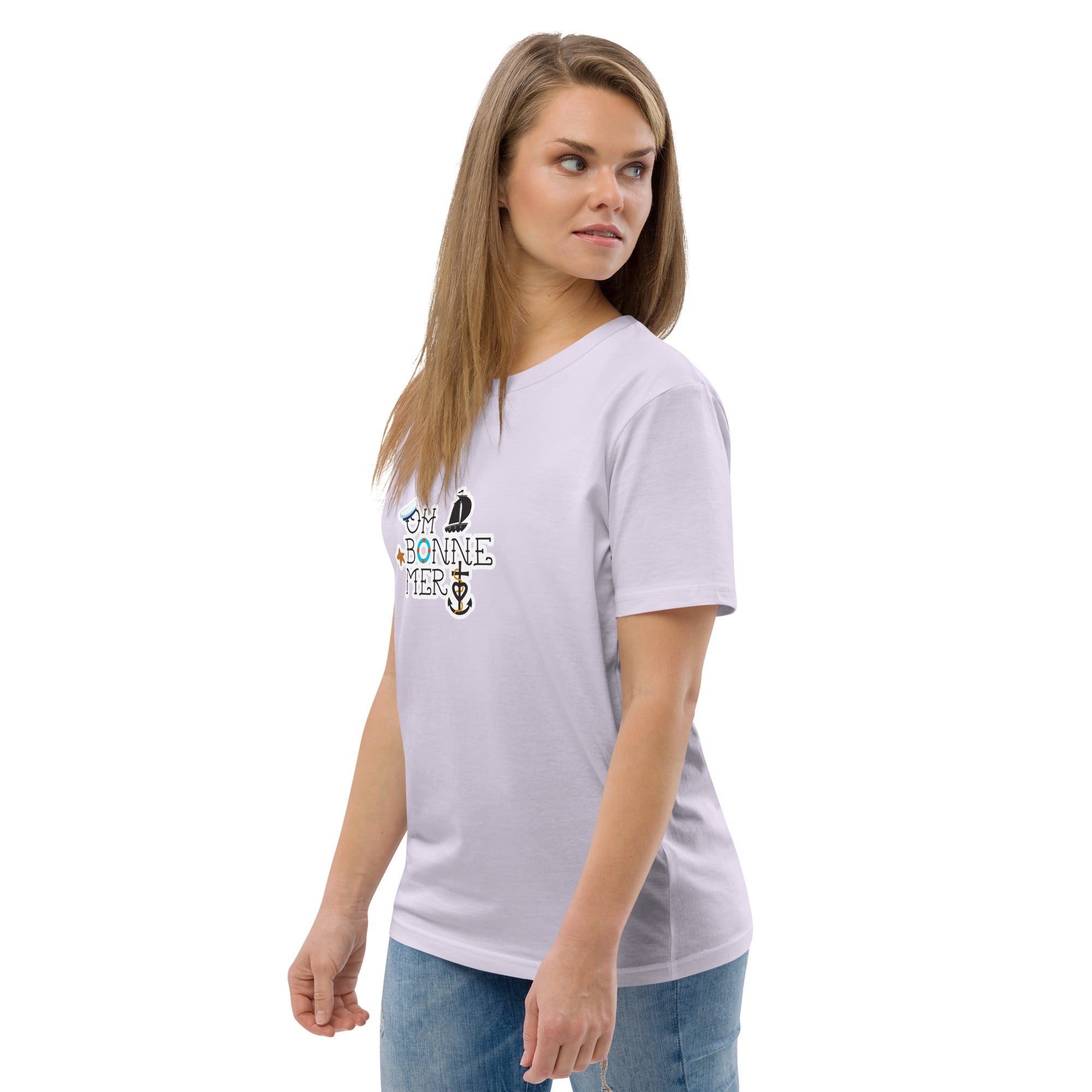 T-shirt unisexe en coton biologique Oh Bonne Mer 3 sur couleurs claires