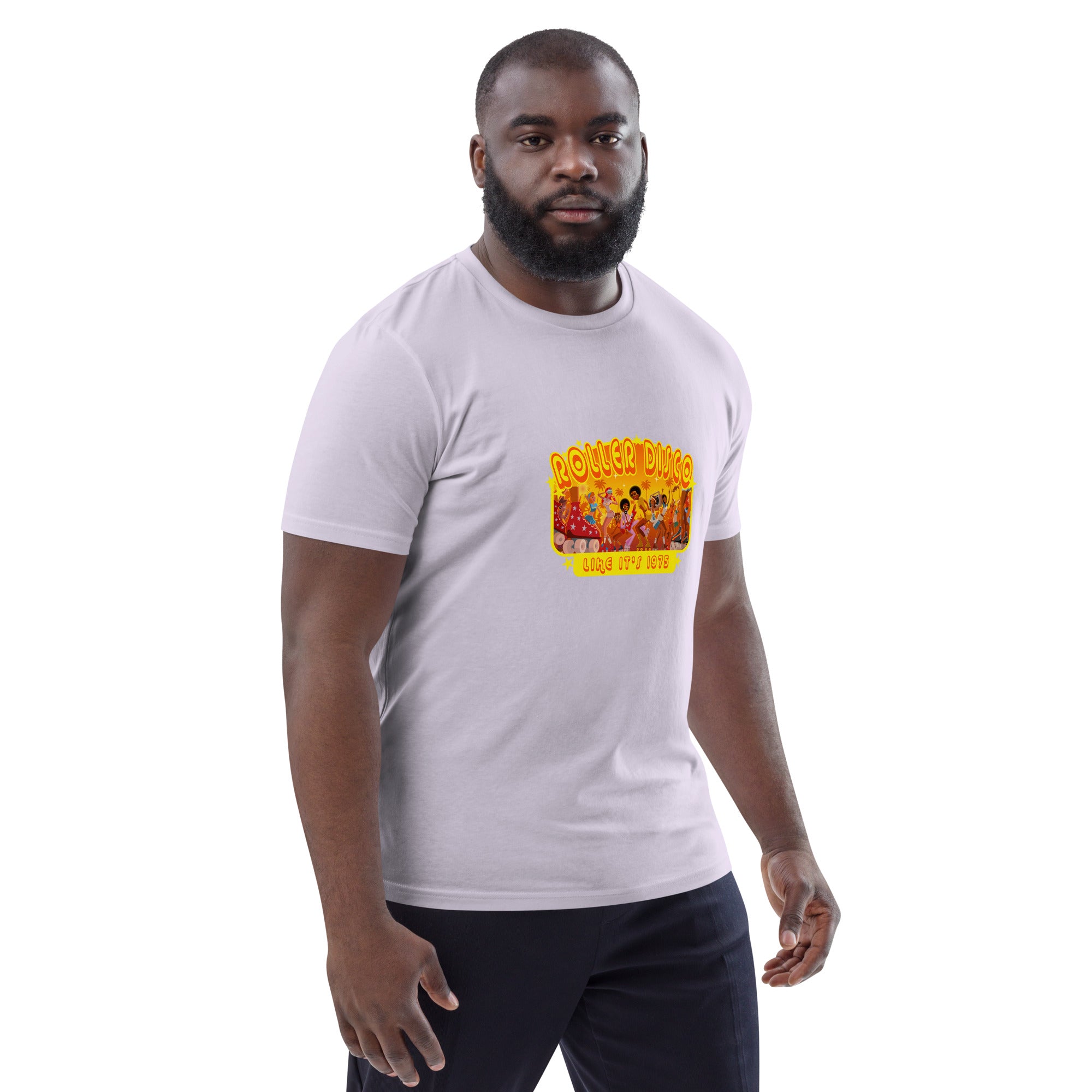T-shirt unisexe en coton biologique Roller Disco 1975