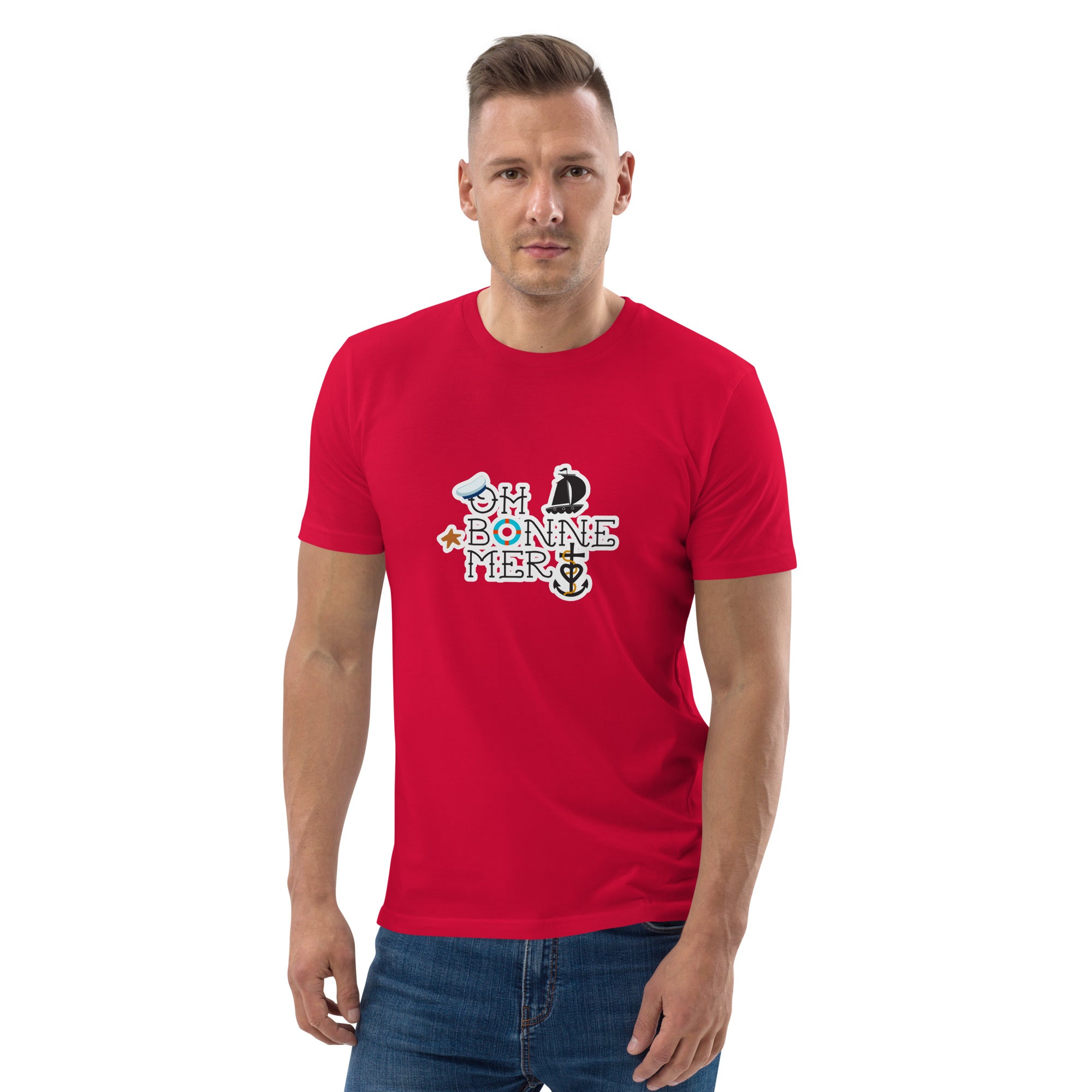 T-shirt unisexe en coton biologique Oh Bonne Mer 3 sur couleurs claires