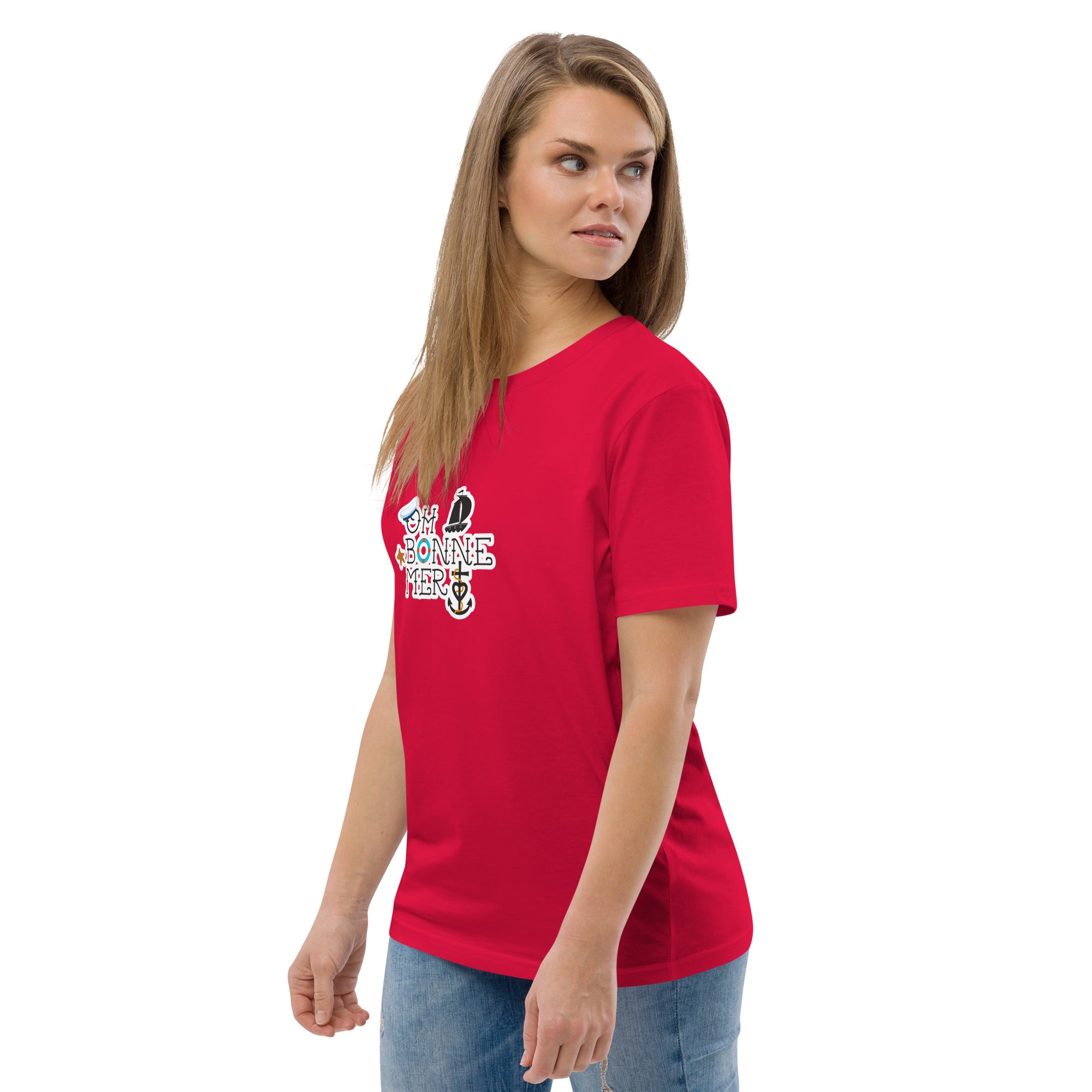 T-shirt unisexe en coton biologique Oh Bonne Mer 3 sur couleurs claires
