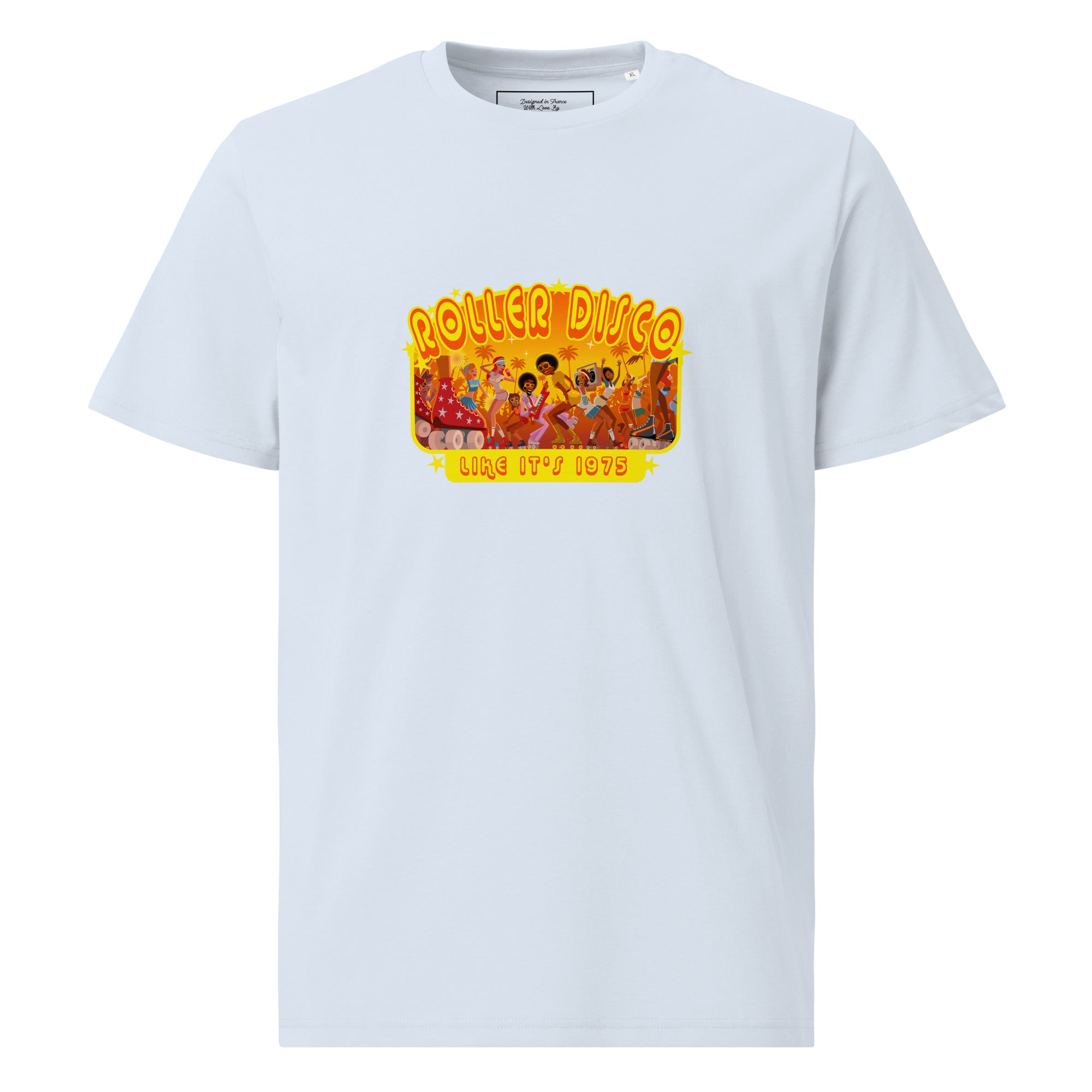 T-shirt unisexe en coton biologique Roller Disco 1975
