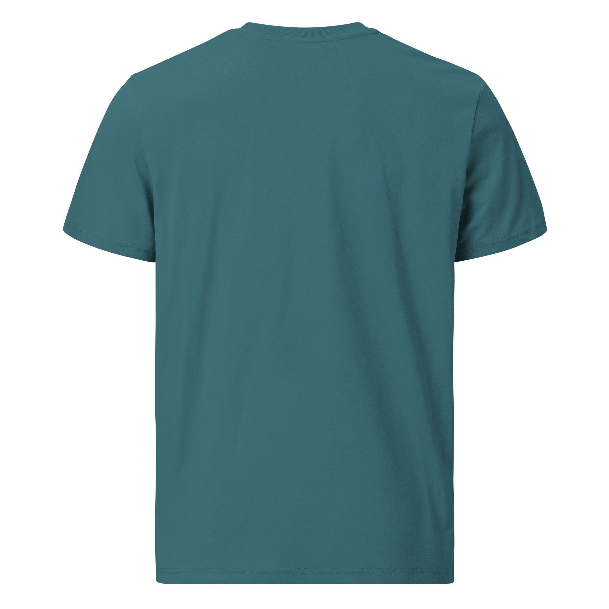 Unisex organic cotton t-shirt Ski Bum embroidered pattern