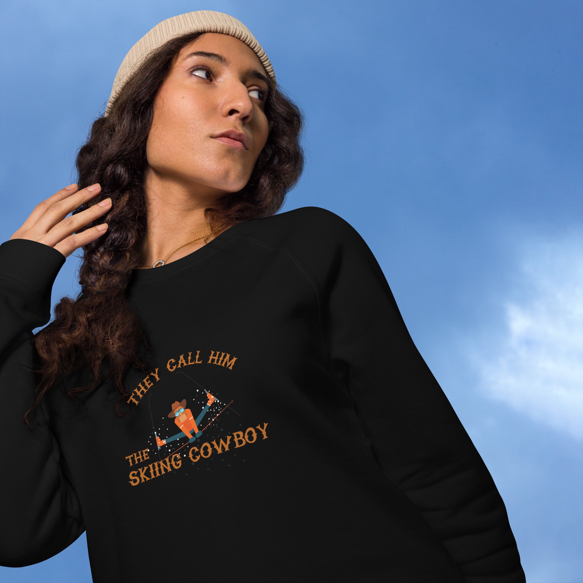 Sweatshirt écologique raglan unisexe Hot Dogger