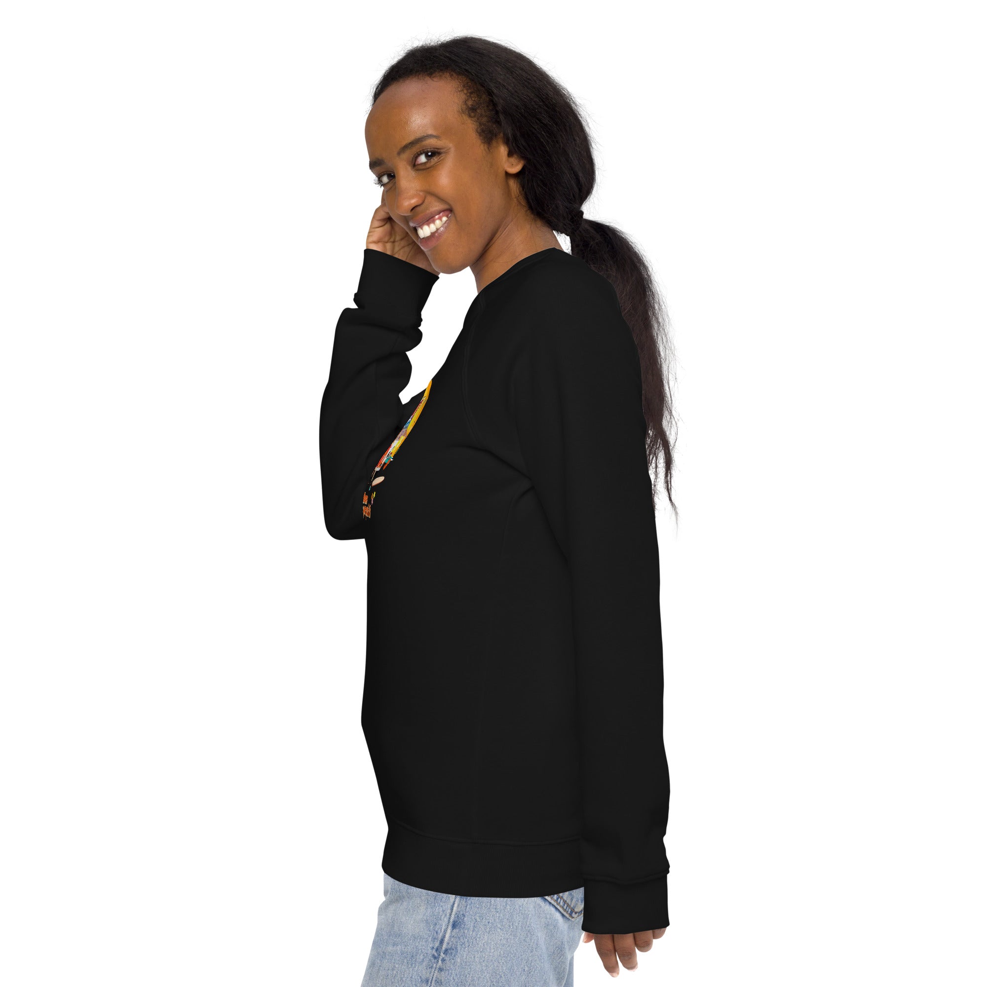 Unisex organic raglan sweatshirt Ultra Combi Home is where you park it
