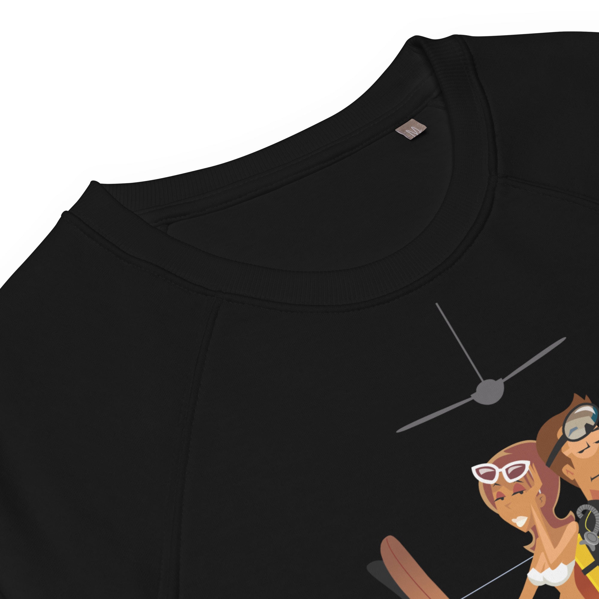 Sweatshirt écologique raglan unisexe License to Chill Vamos a la Playa