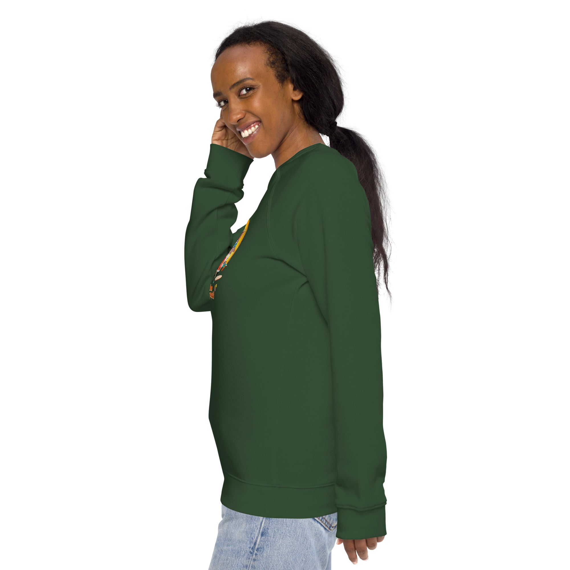 Unisex organic raglan sweatshirt Ultra Combi Home is where you park it