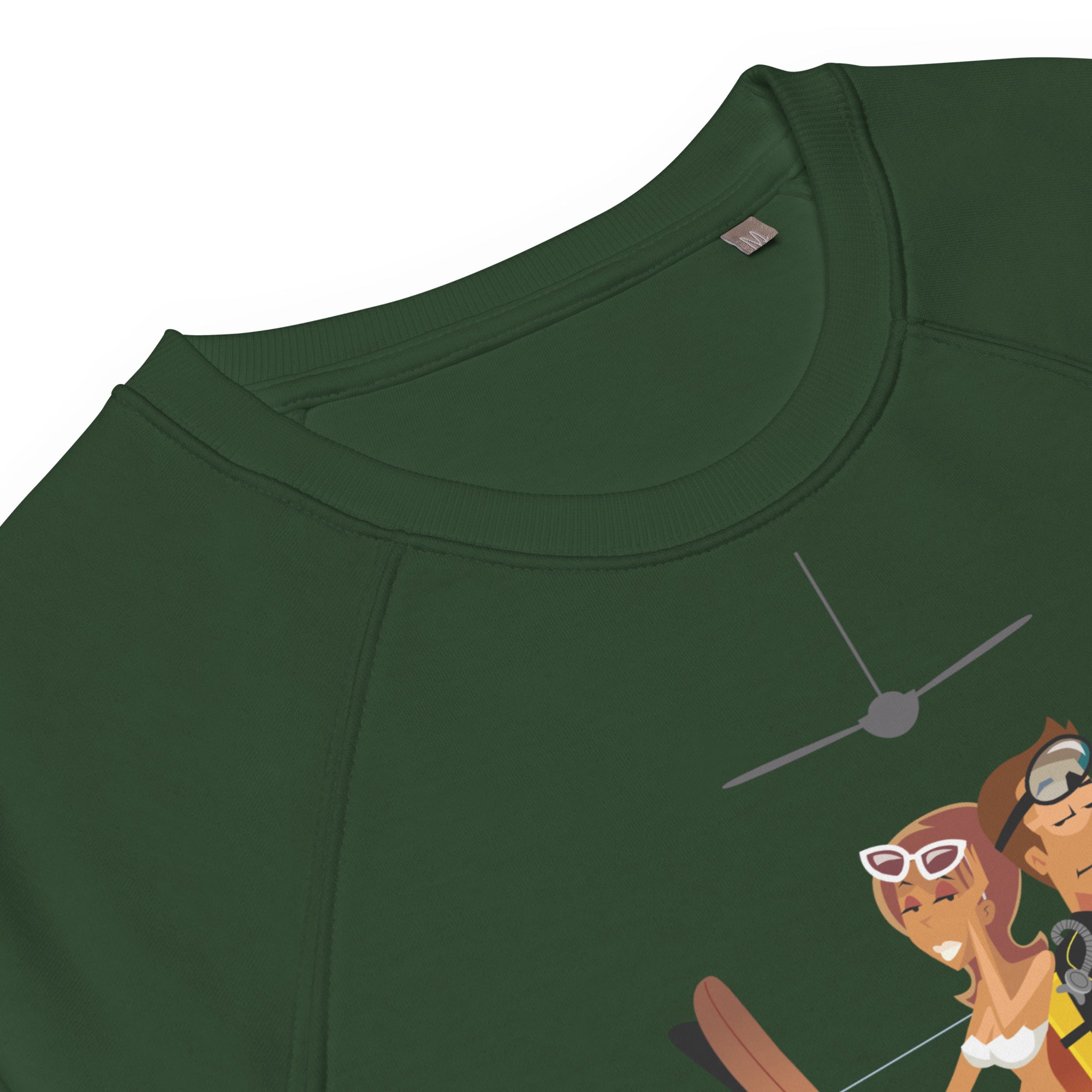 Sweatshirt écologique raglan unisexe License to Chill Vamos a la Playa