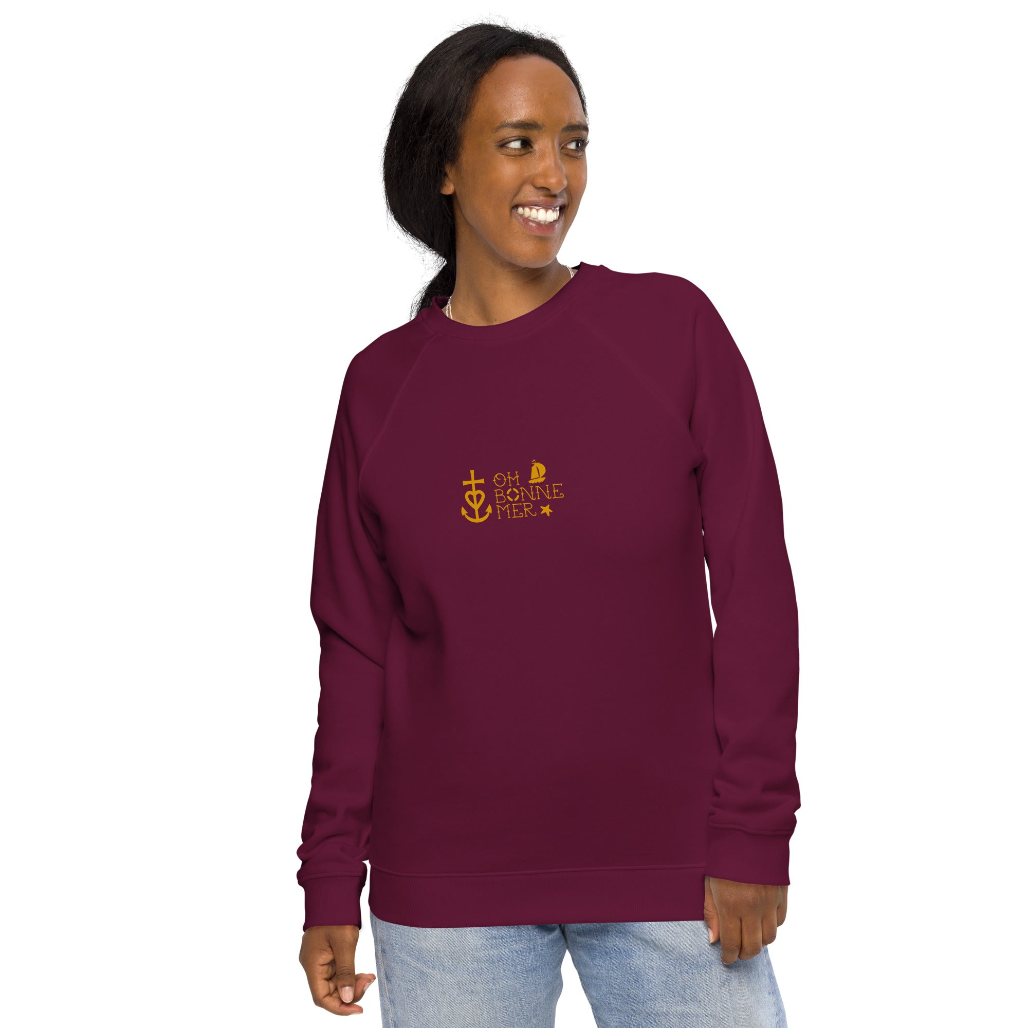 Sweatshirt écologique raglan unisexe Oh Bonne Mer 2