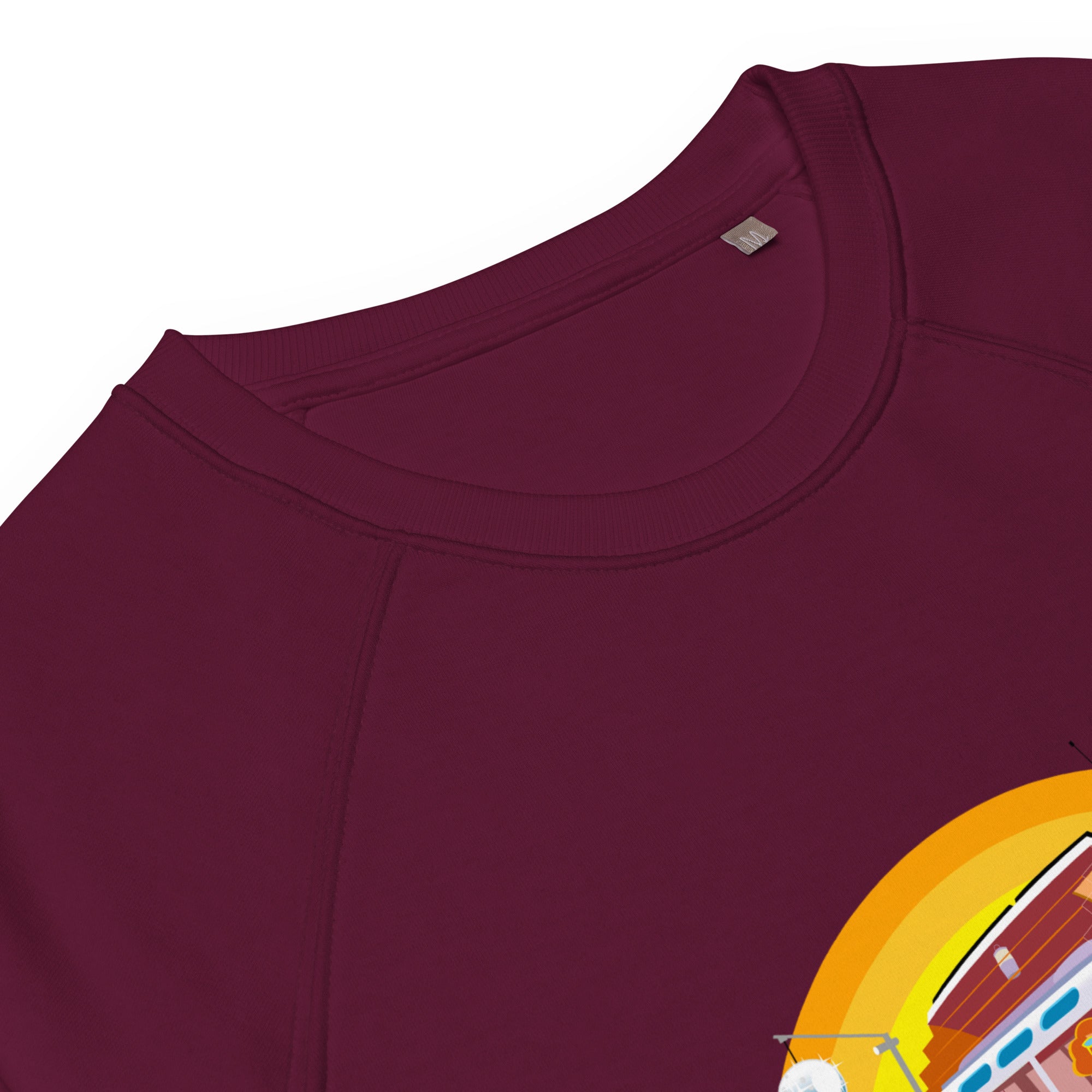 Unisex organic raglan sweatshirt Ultra Combi Home is where you park it