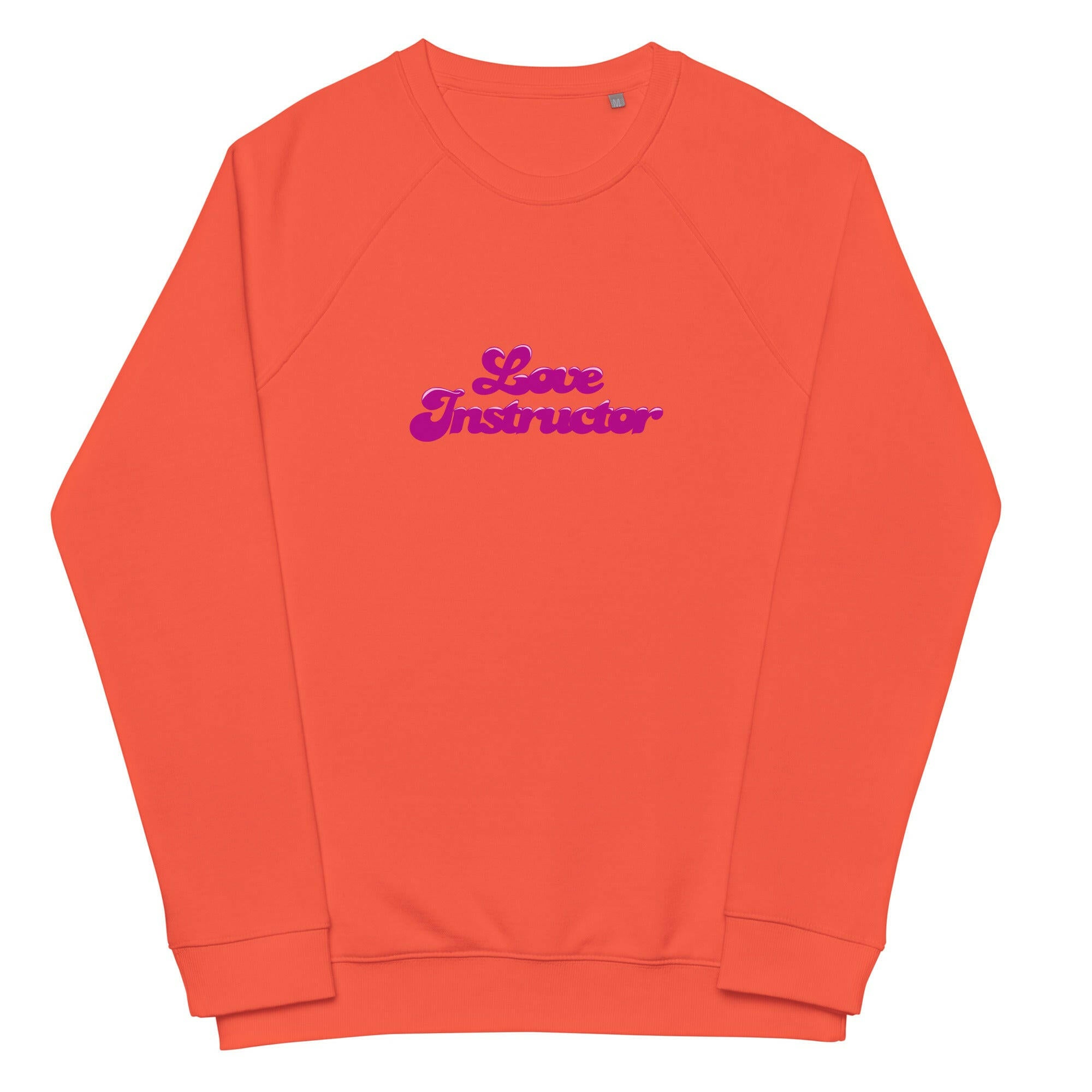 Sweatshirt écologique raglan unisexe Love Instructor