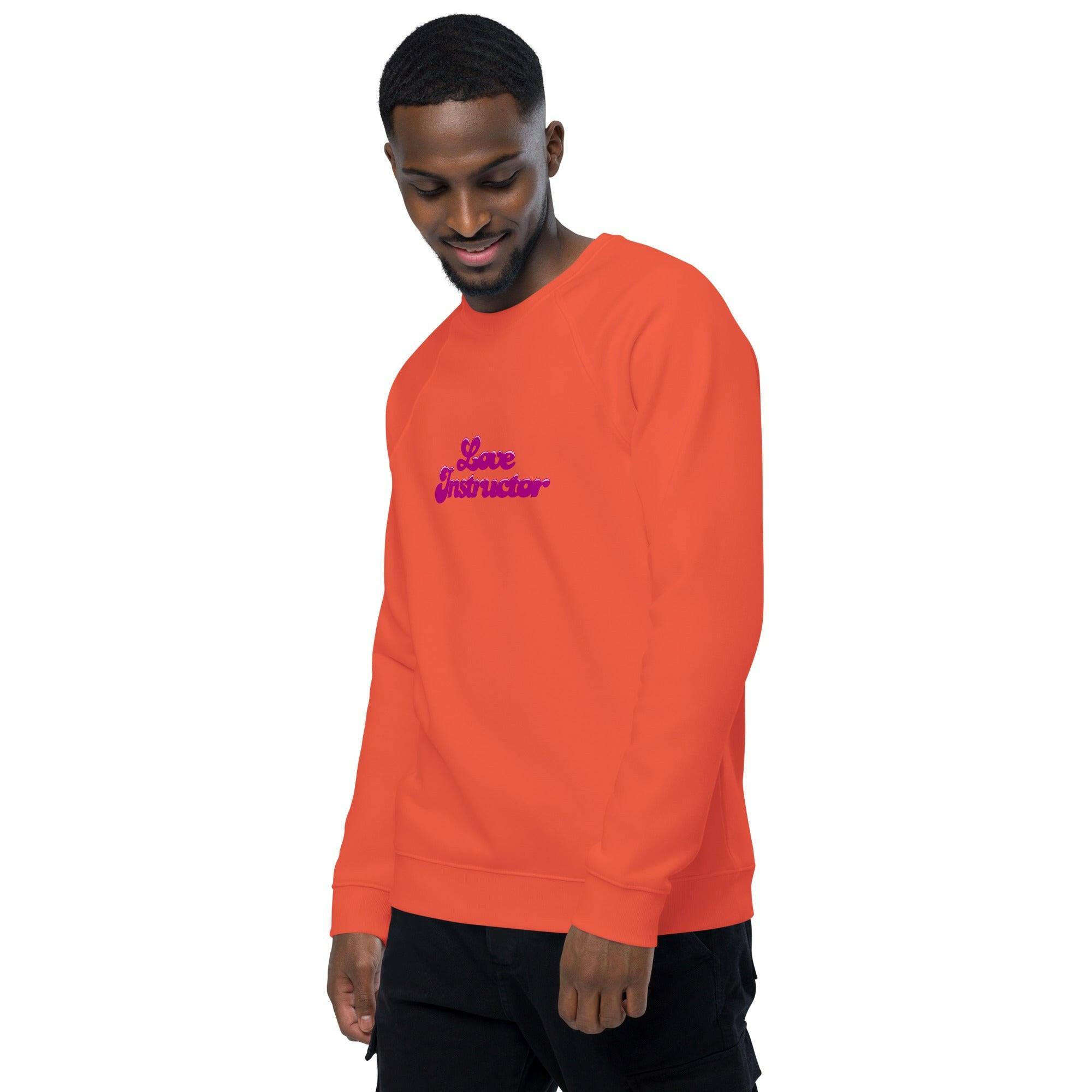 Sweatshirt écologique raglan unisexe Love Instructor