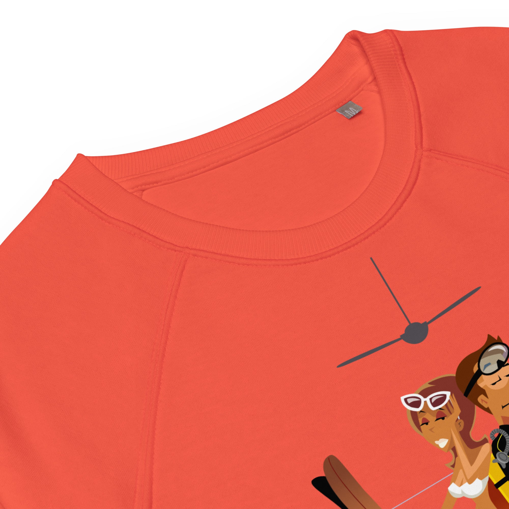 Sweatshirt écologique raglan unisexe License to Chill Vamos a la Playa