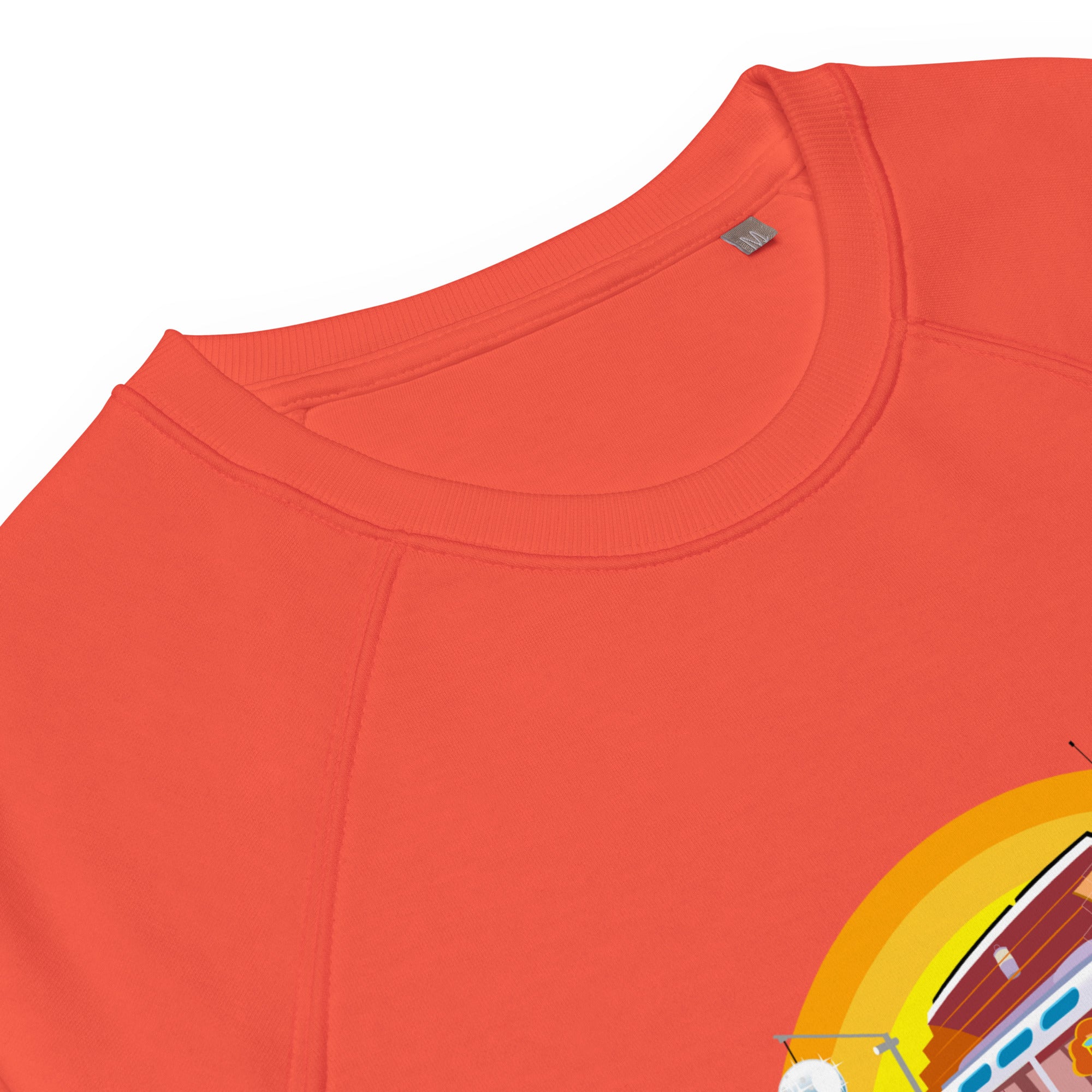 Unisex organic raglan sweatshirt Ultra Combi Home is where you park it