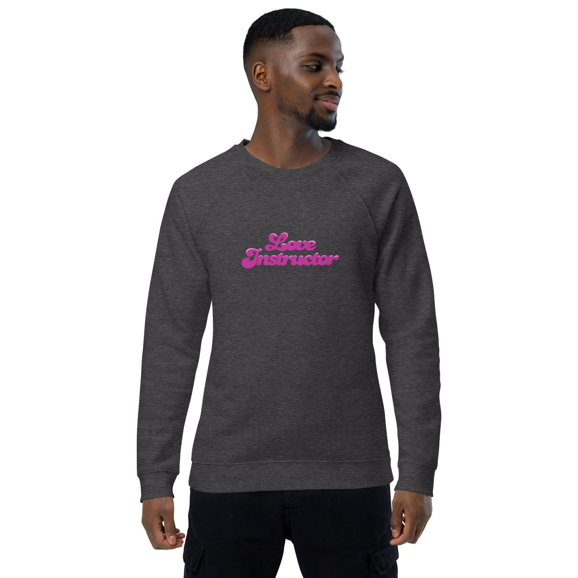 Sweatshirt écologique raglan unisexe Love Instructor