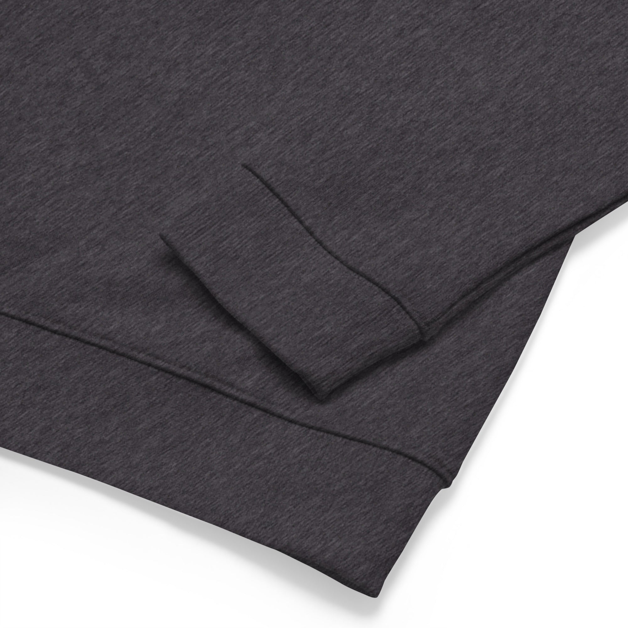 Unisex organic raglan sweatshirt Small Camperfan large black/white embroidered pattern