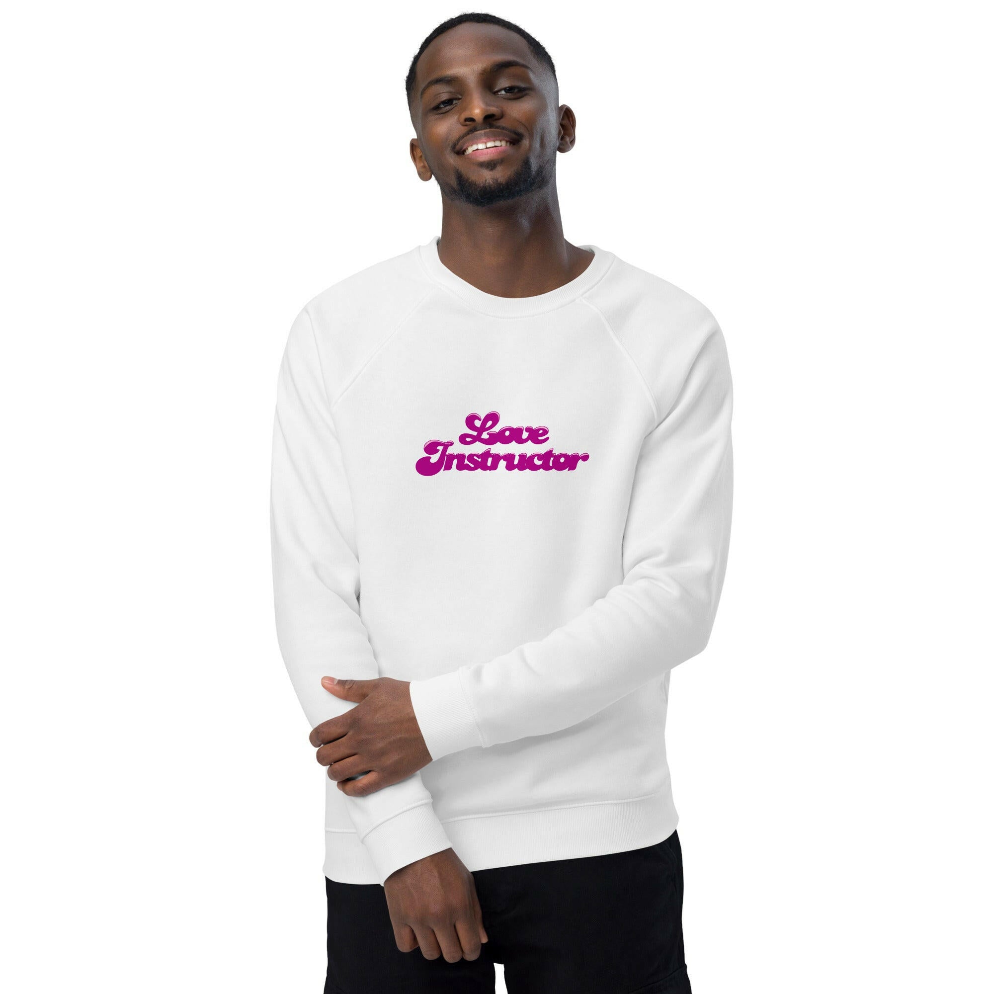 Sweatshirt écologique raglan unisexe Love Instructor