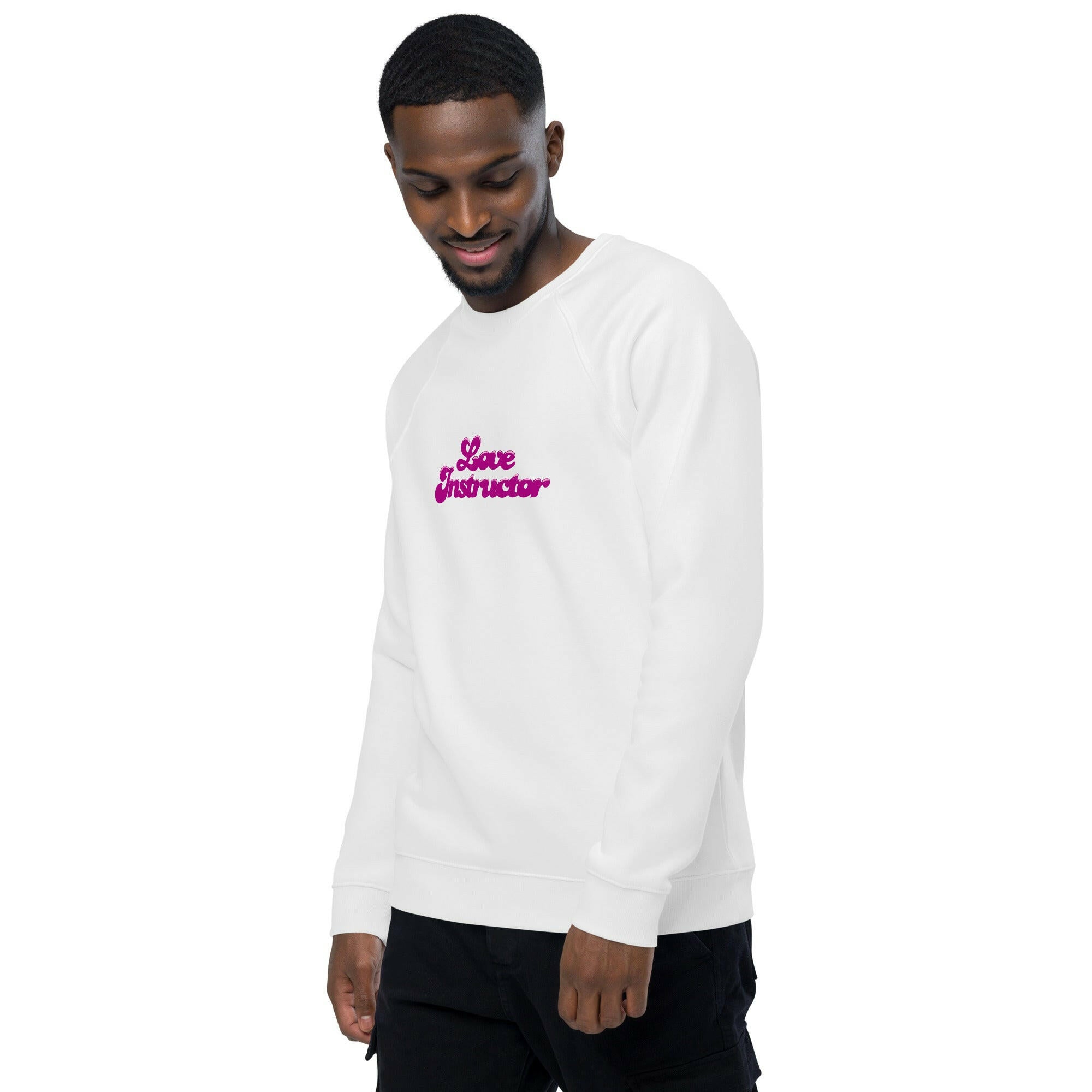 Sweatshirt écologique raglan unisexe Love Instructor