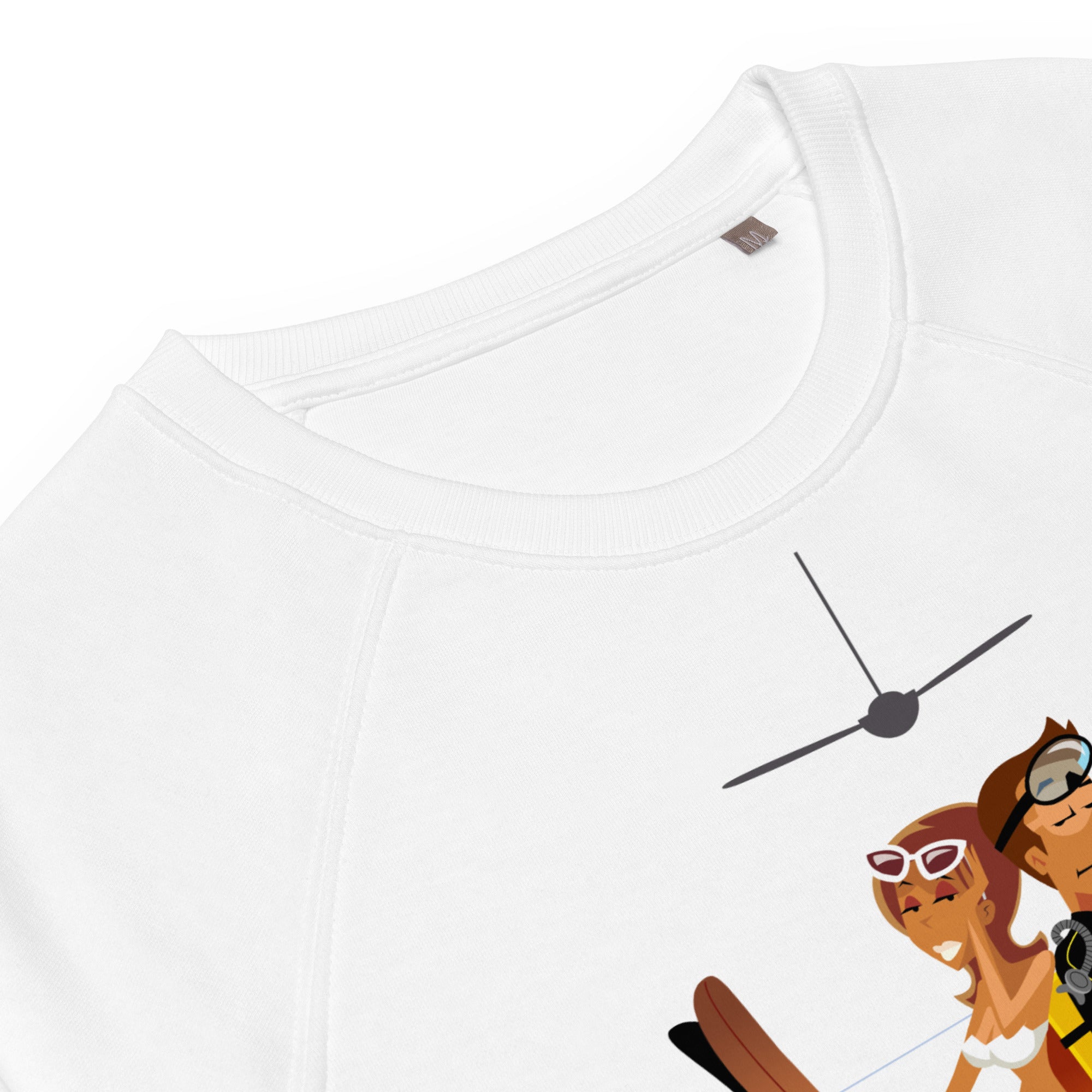 Sweatshirt écologique raglan unisexe License to Chill Vamos a la Playa