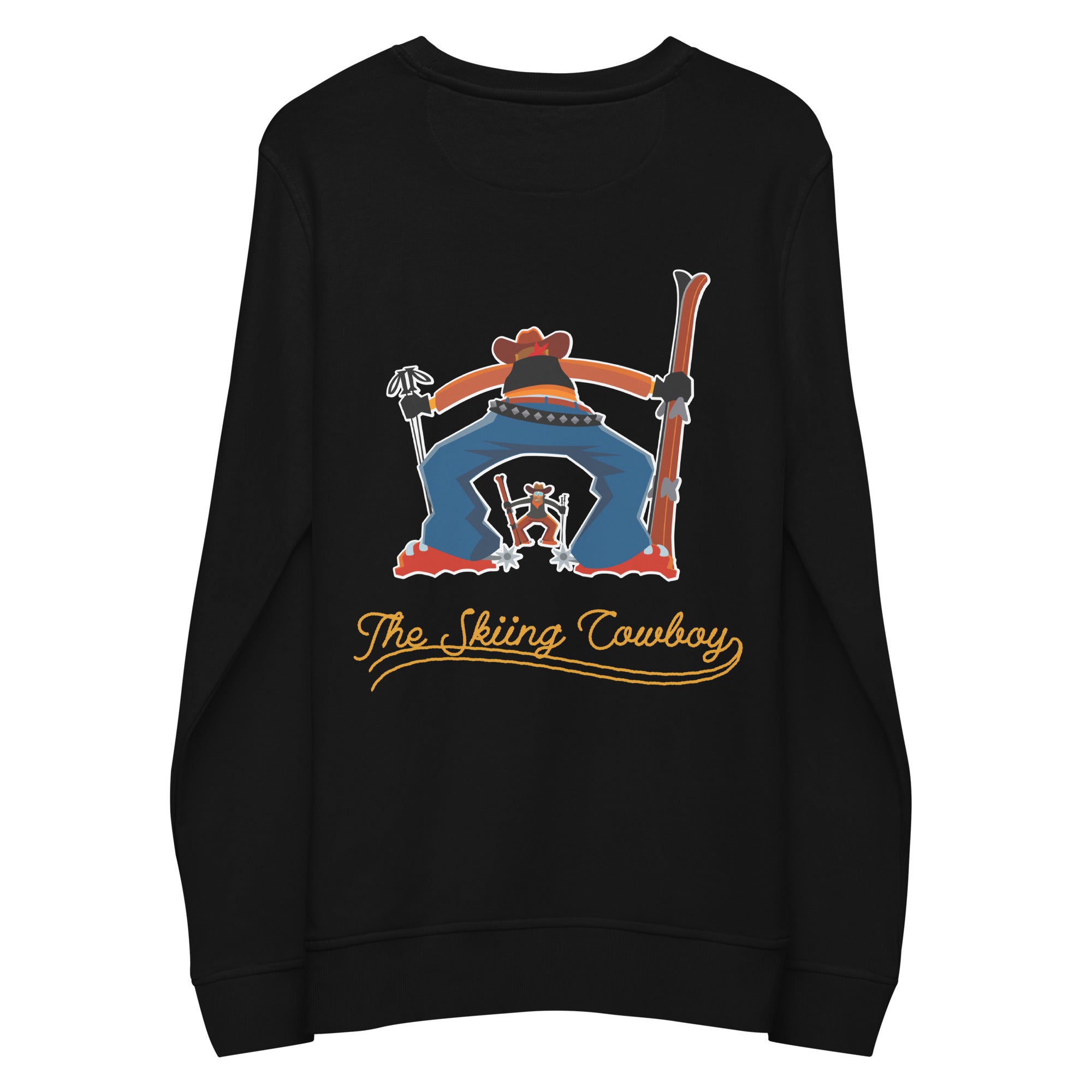Sweat écologique unisexe Ski Fight at OK Corral Outline (face & dos)